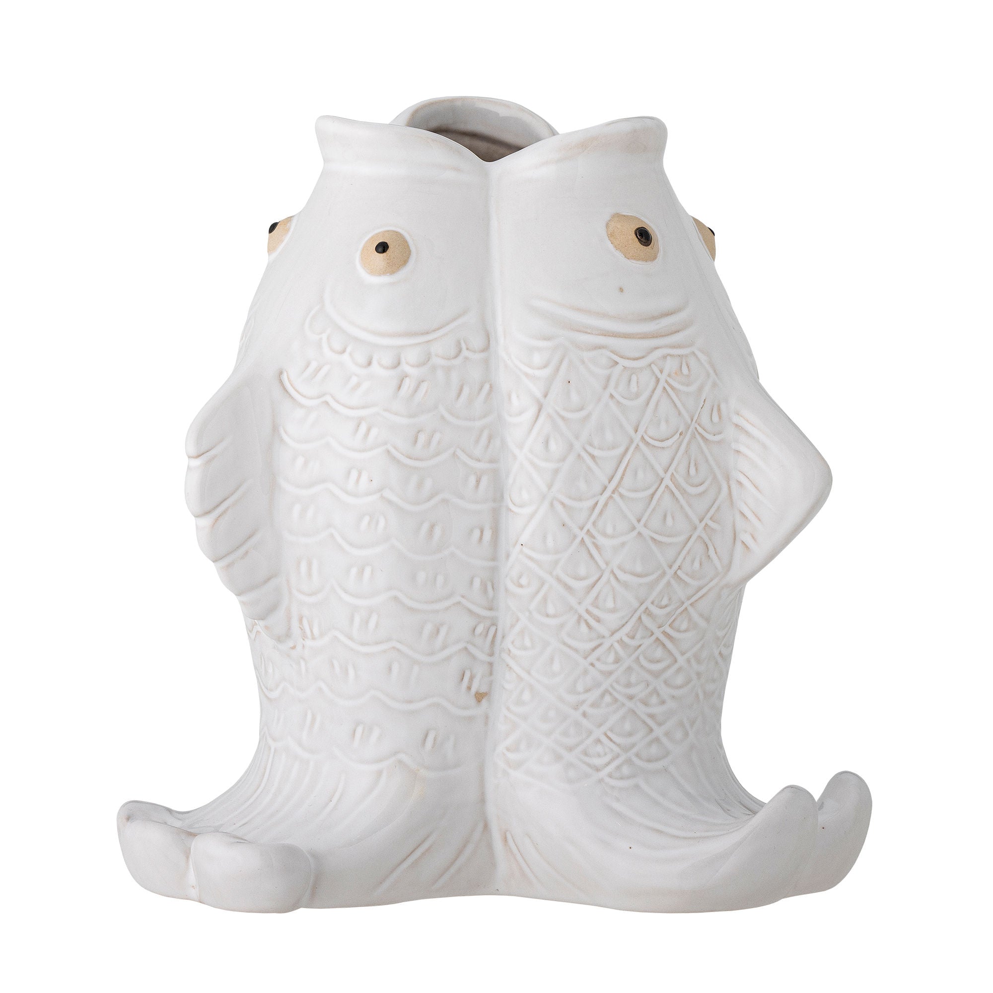 Kreative Sammlung Fili Vase, Weiß, Steinzeug