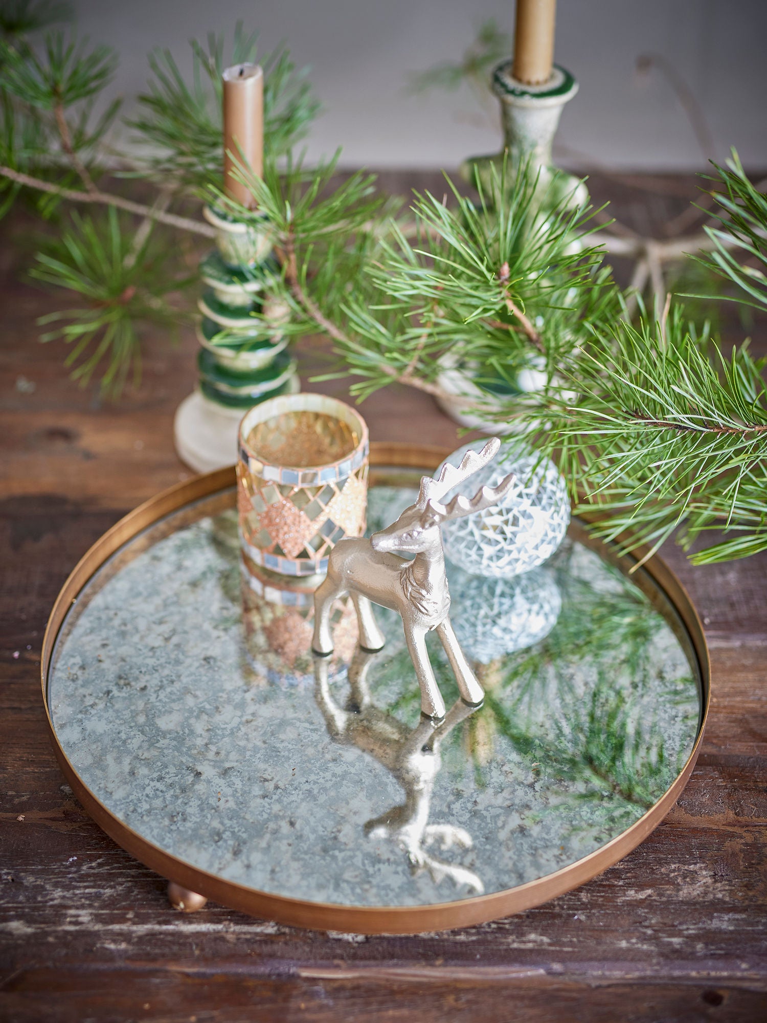 Bloomingville Glacier Mode, Gold, Metall, Glas