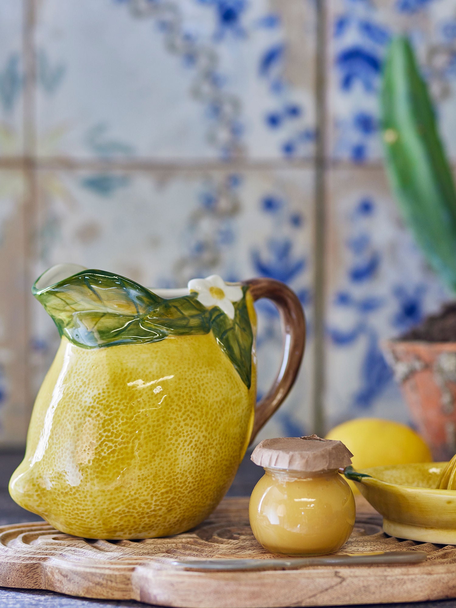 Kreative Kollektion Limone Pitcher, Gelb, Steinzeug