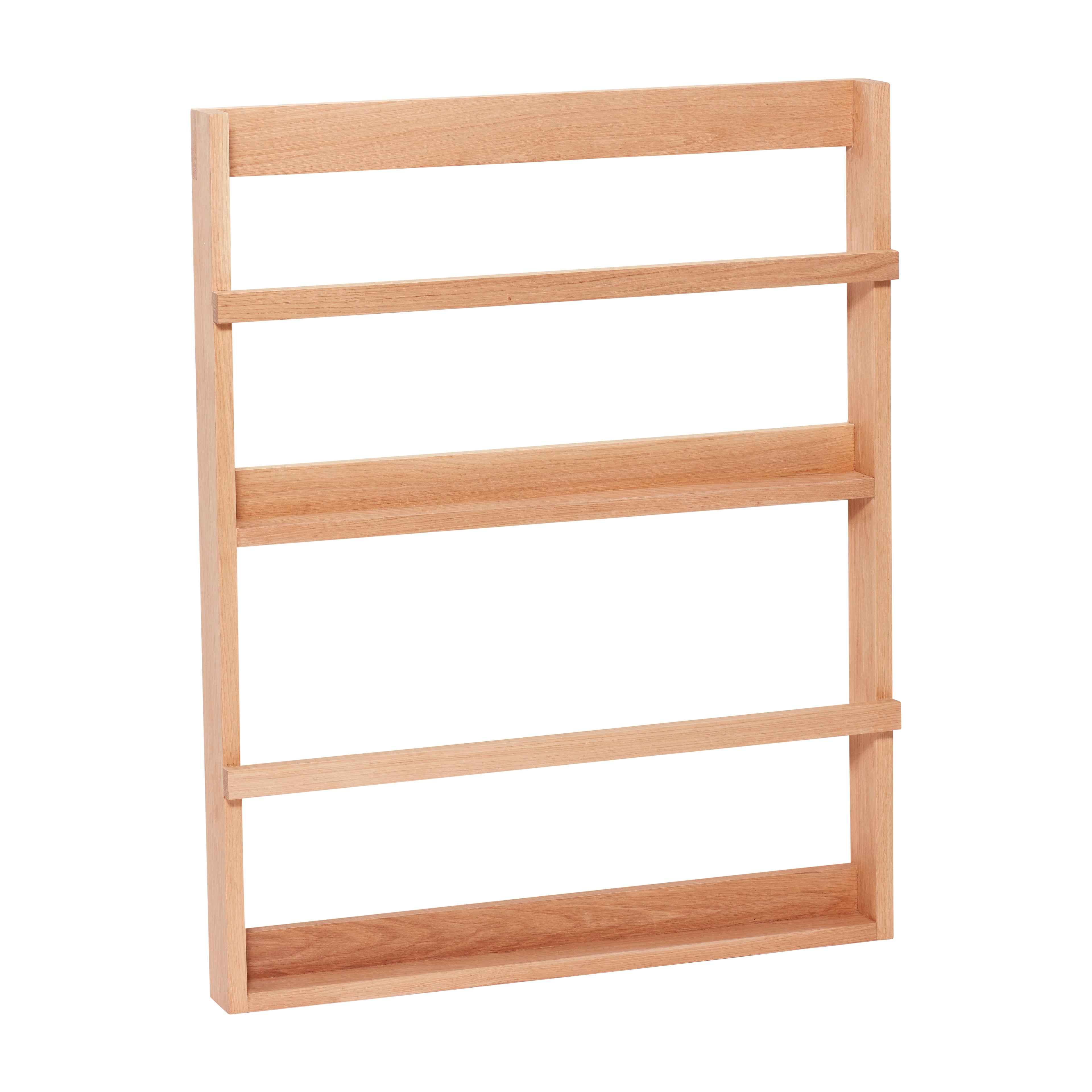 Display-Wandregal, groß, naturfarben – 70 x 9 x 92 cm