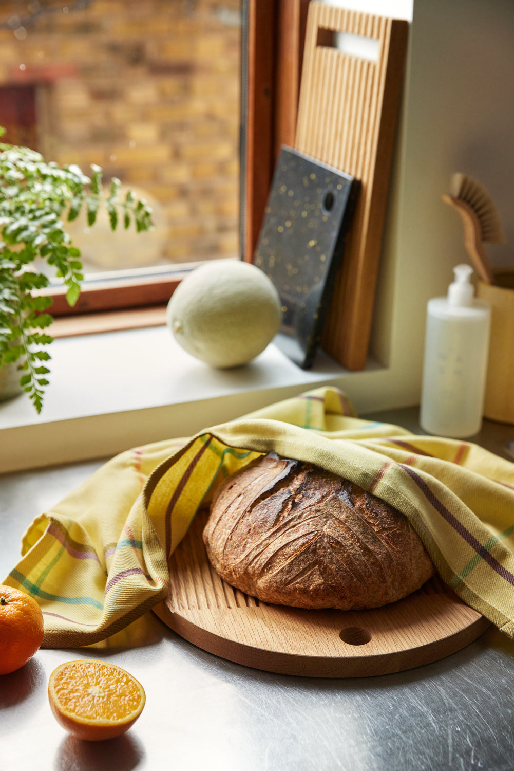 Monarch Schneidebretter rund, natur (2er-Set) – ø33xh2, ø40xh2cm