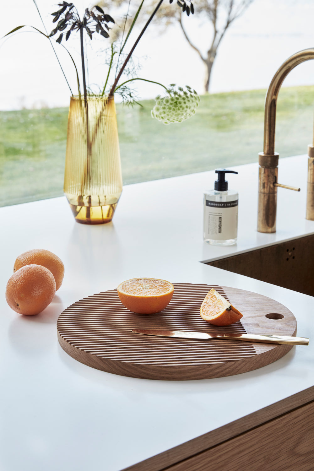 Monarch Schneidebretter rund, natur (2er-Set) – ø33xh2, ø40xh2cm