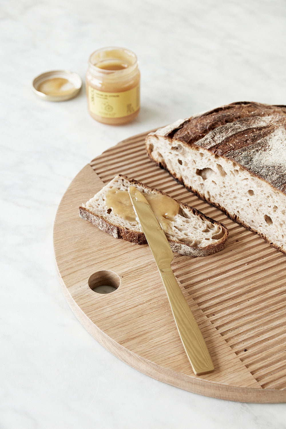 Monarch Schneidebretter rund, natur (2er-Set) – ø33xh2, ø40xh2cm