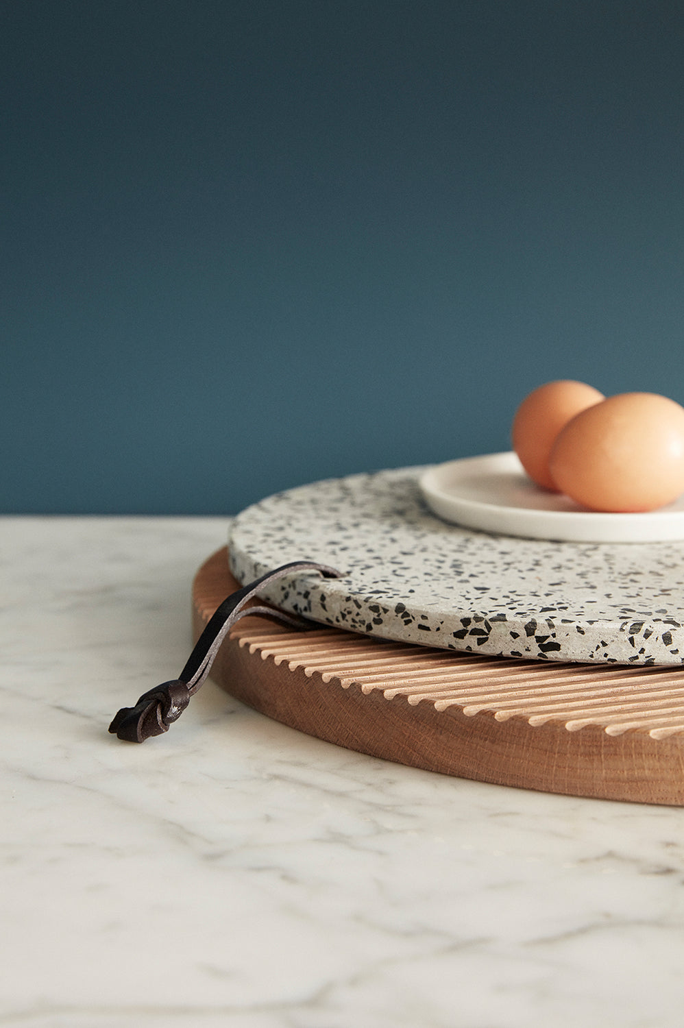 Monarch Schneidebretter rund, natur (2er-Set) – ø33xh2, ø40xh2cm