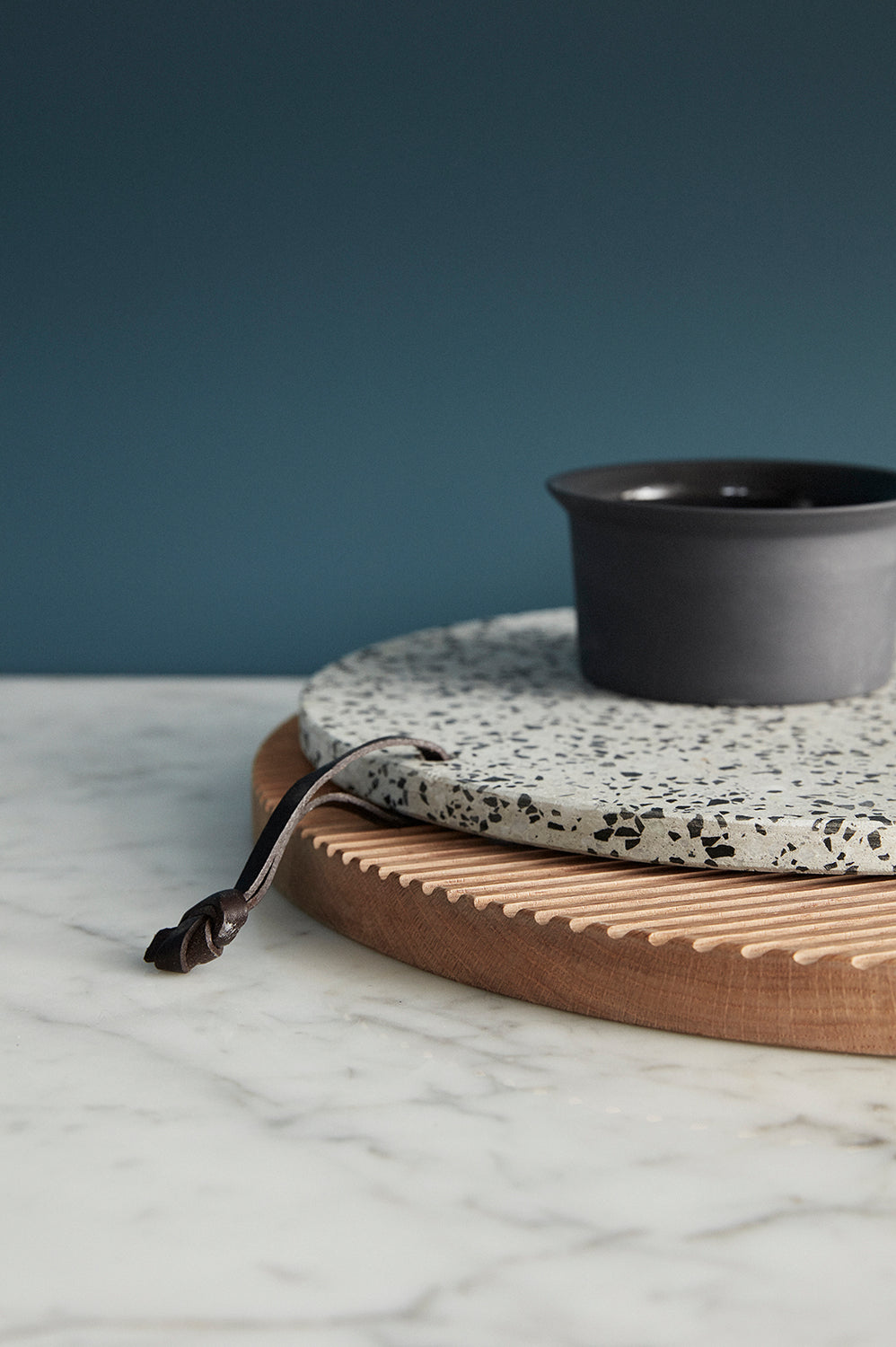 Monarch Schneidebretter rund, natur (2er-Set) – ø33xh2, ø40xh2cm