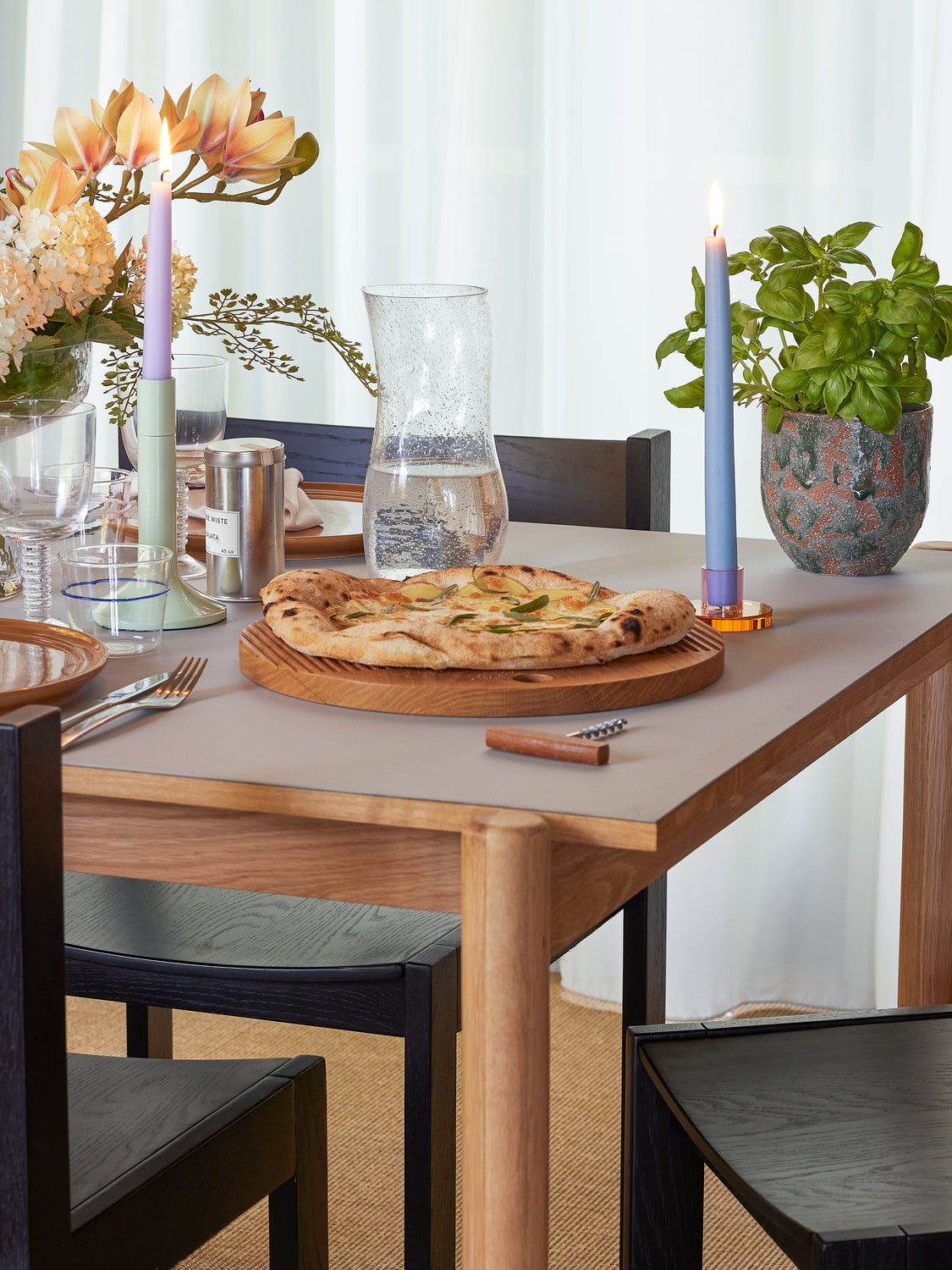 Monarch Schneidebretter rund, natur (2er-Set) – ø33xh2, ø40xh2cm