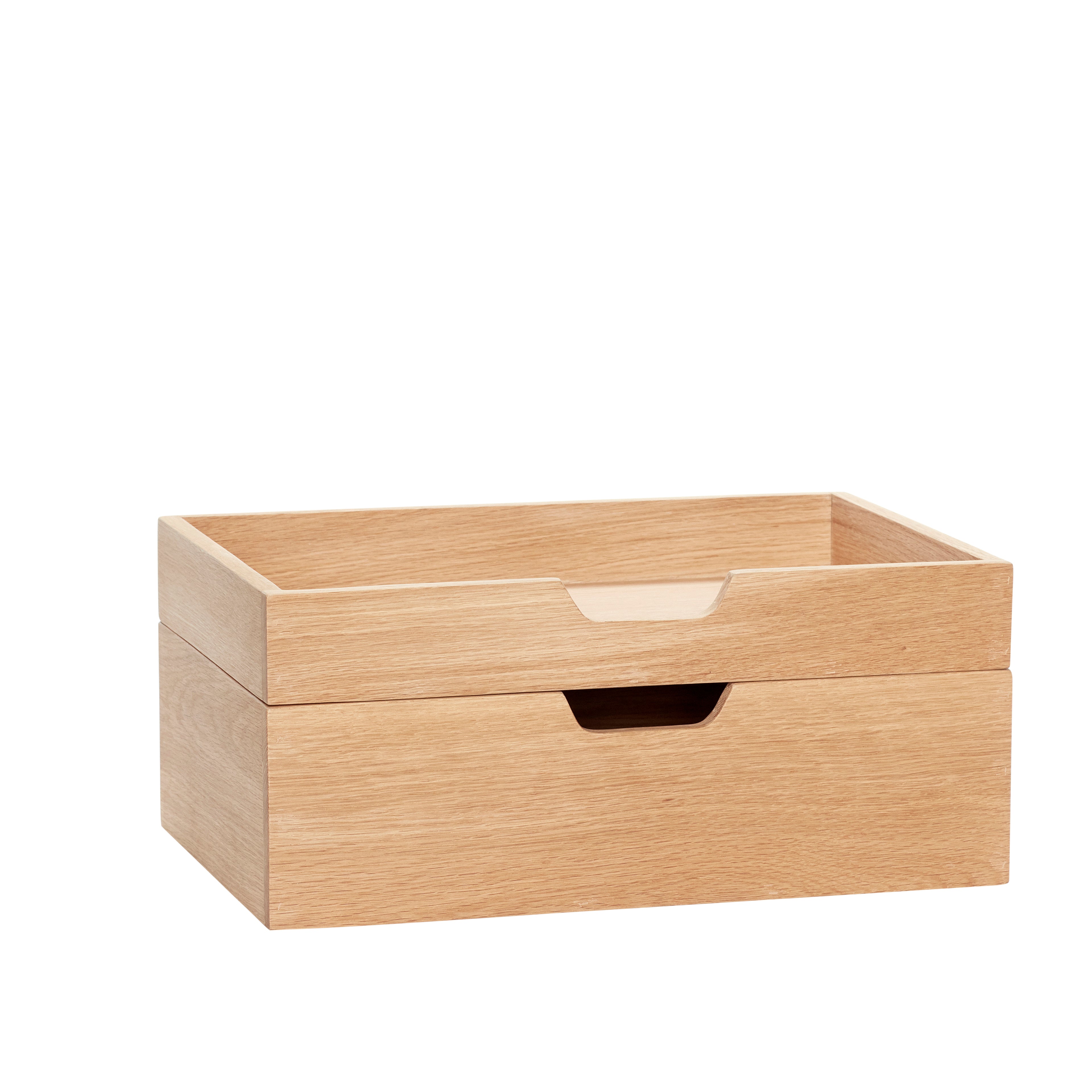 Hinweis Speicherbox Natur (Set von 2) - 35x24xh5, 35x24xh10cm