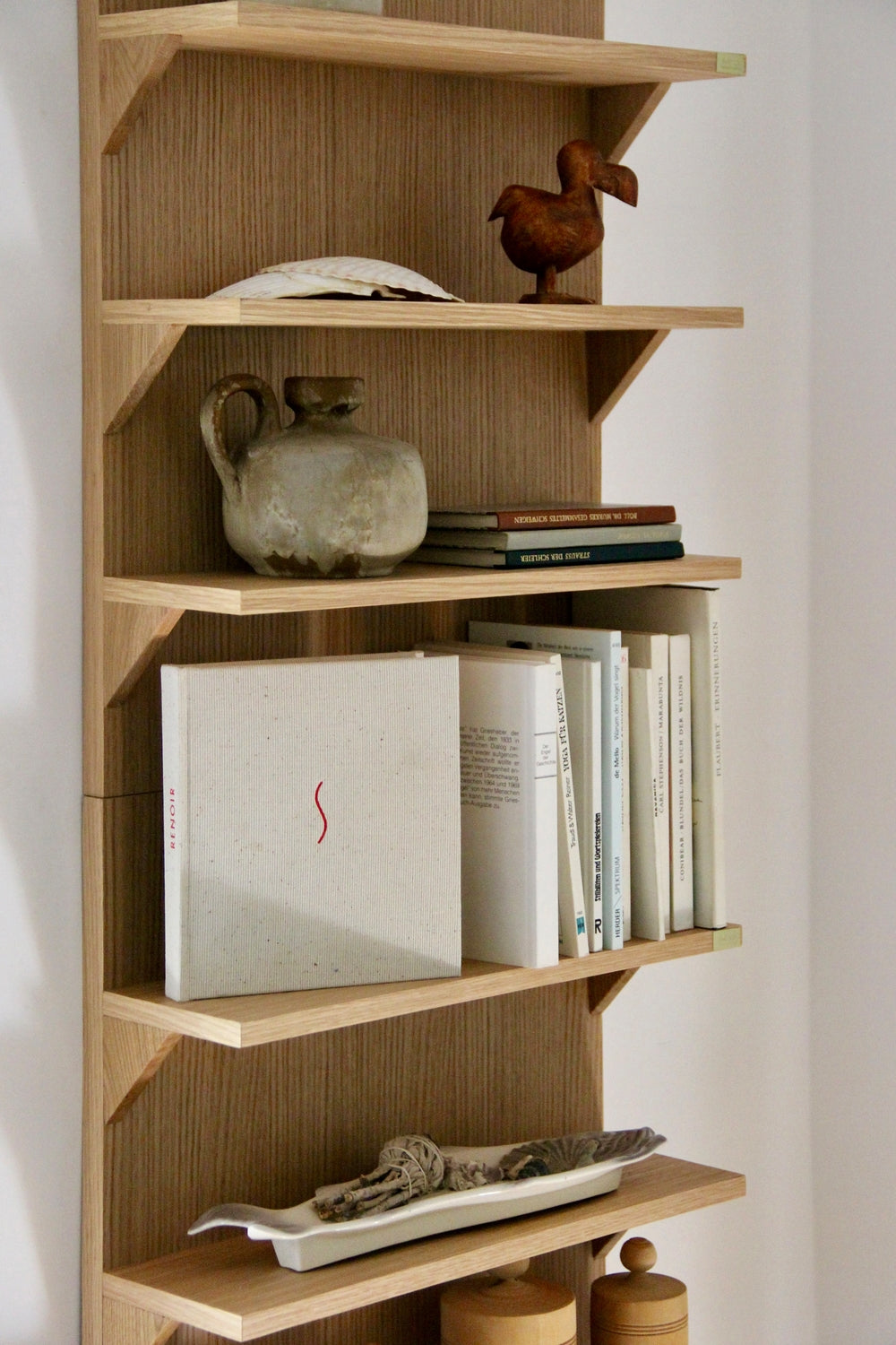 Straight Bookcase Natural - 40x14xh54cm