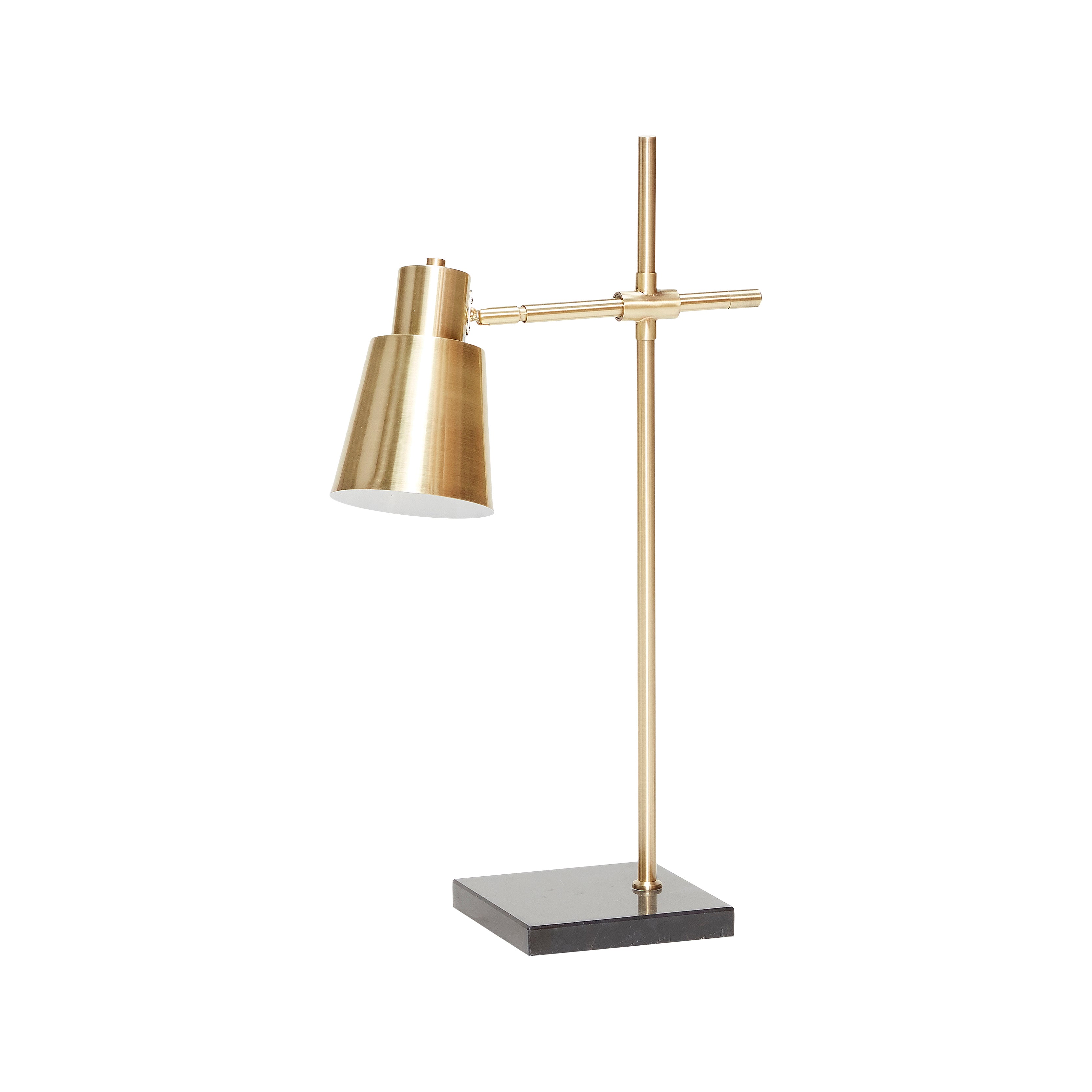 Fusionstischlampe Messingfarbe - 36x18x64cm, E27/60W