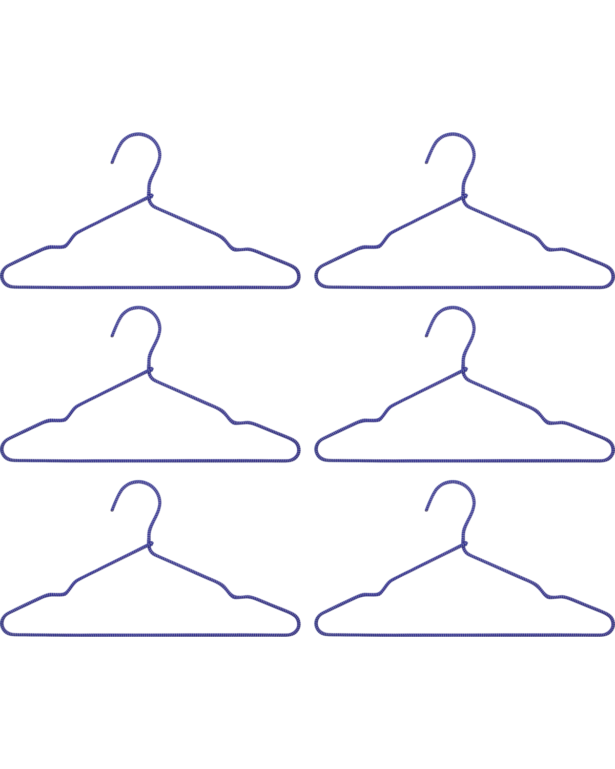 Kleiderbügel, HDWire, Blau