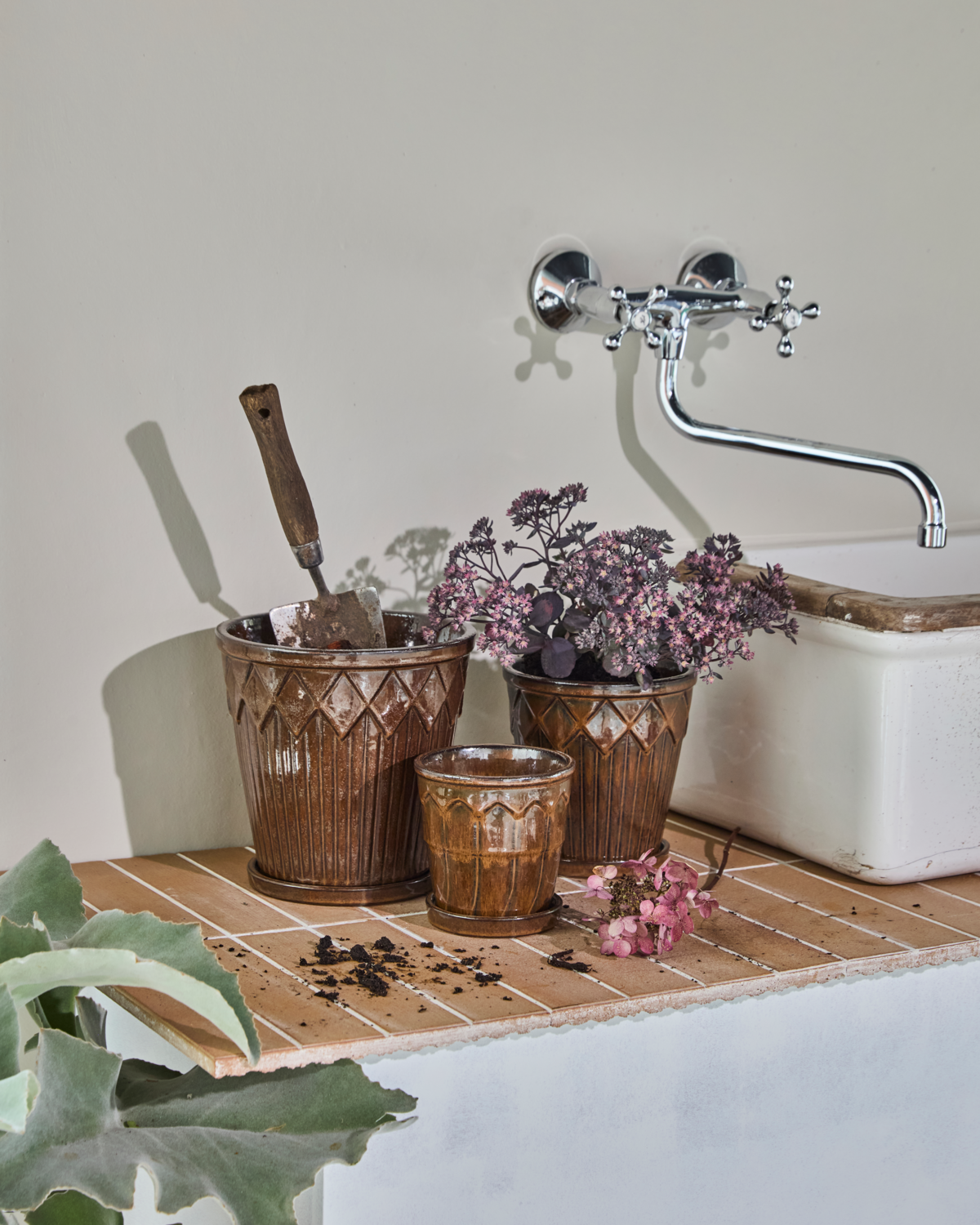 Blumentopf, HDCora, Braun