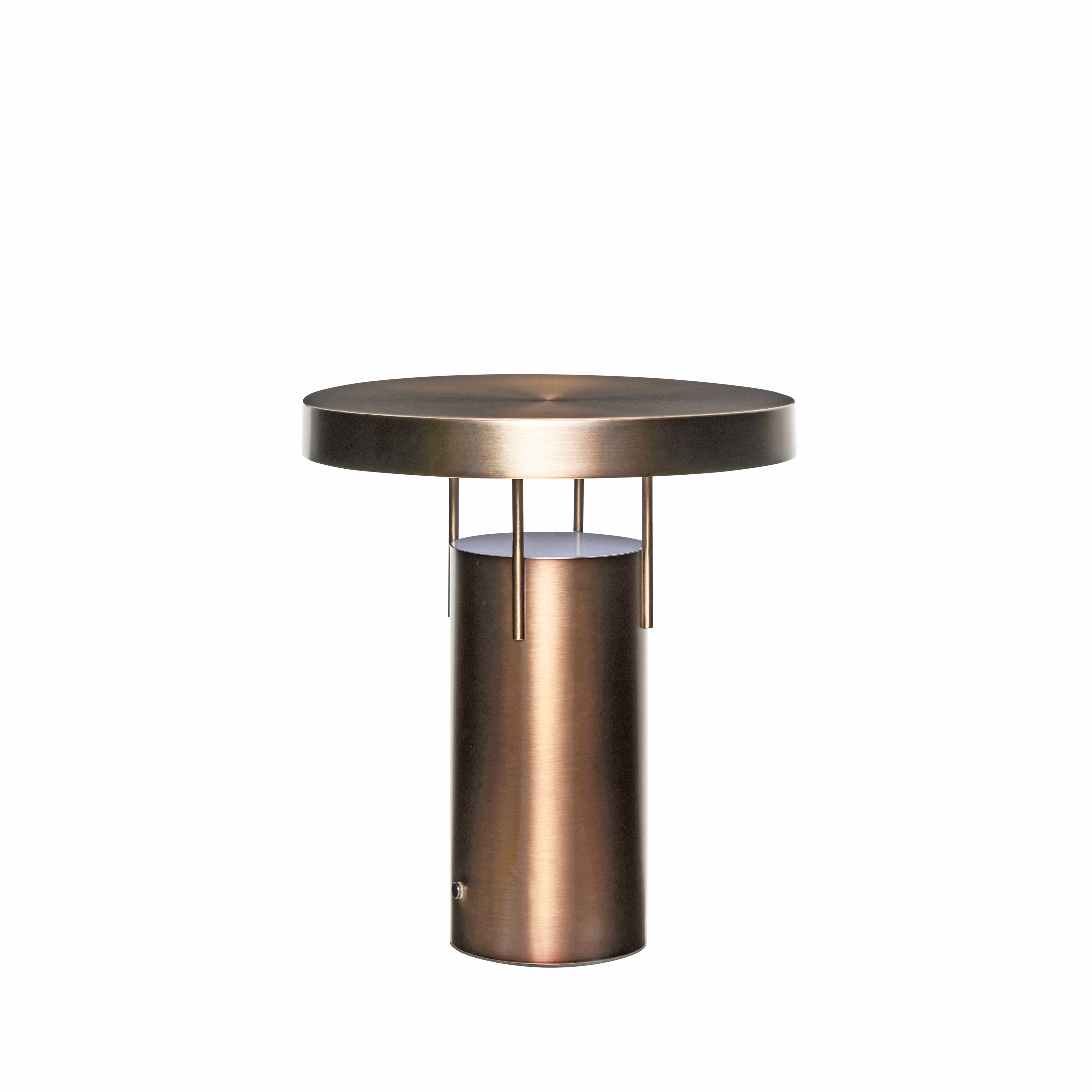 Bringme tragbare lampenbraune Messing - Ø25xh28cm