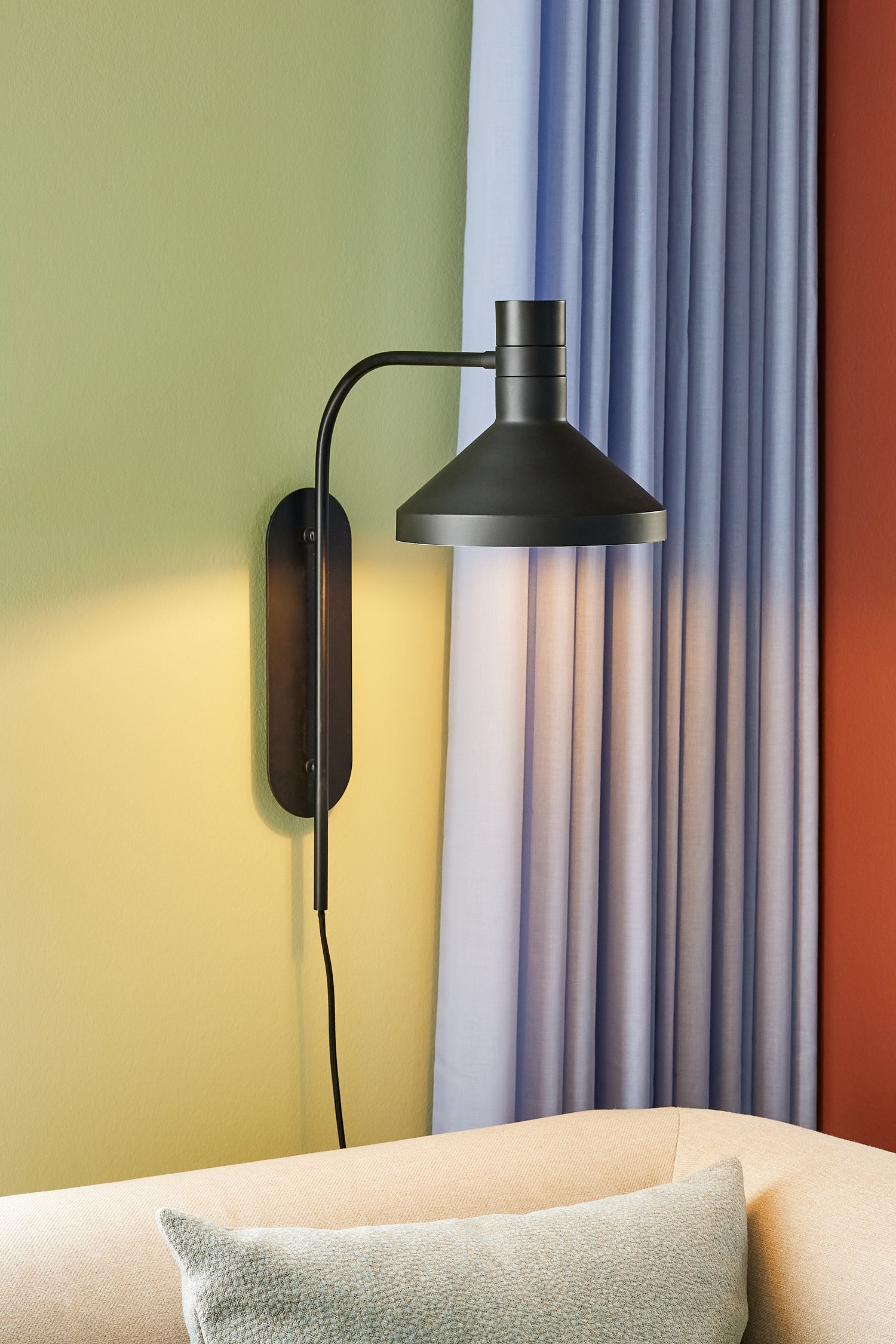 Studio Wandlampe Schwarz - 23x43xh56cm, E27