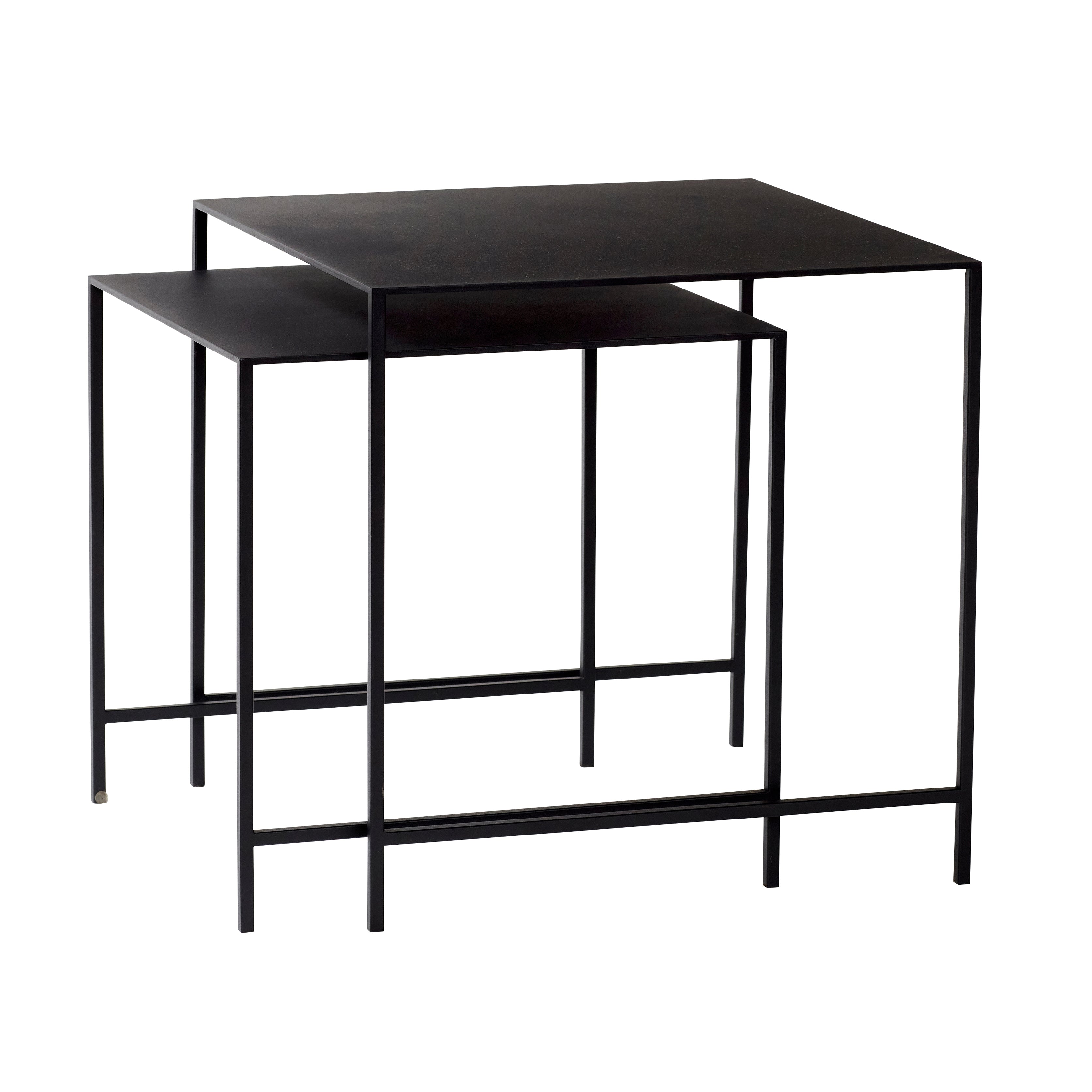 Duo -Tabellen schwarz (2) - 40x40xh40, 45x45xh45cm