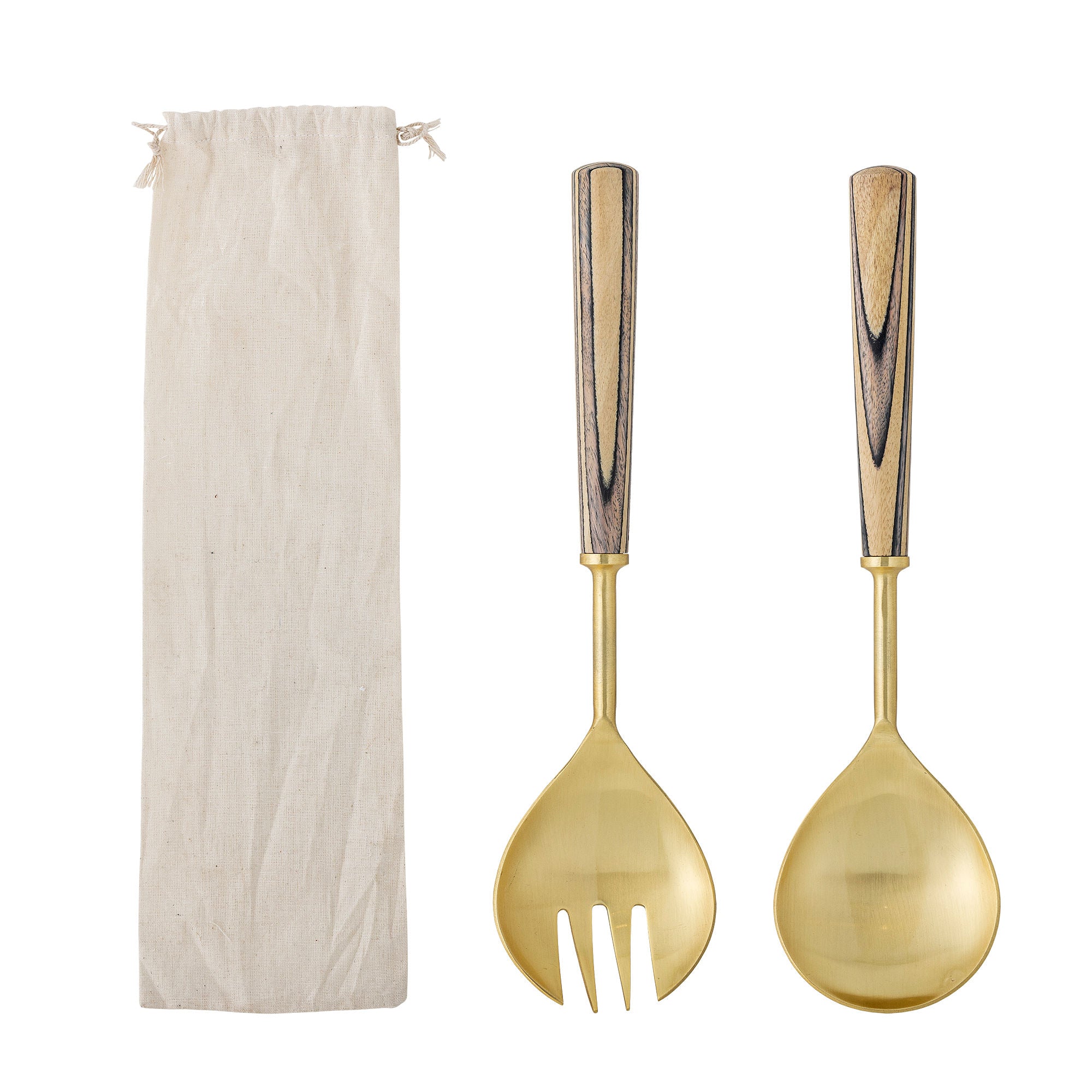 Bloomingville Fumio Salat Set, Gold, Edelstahl