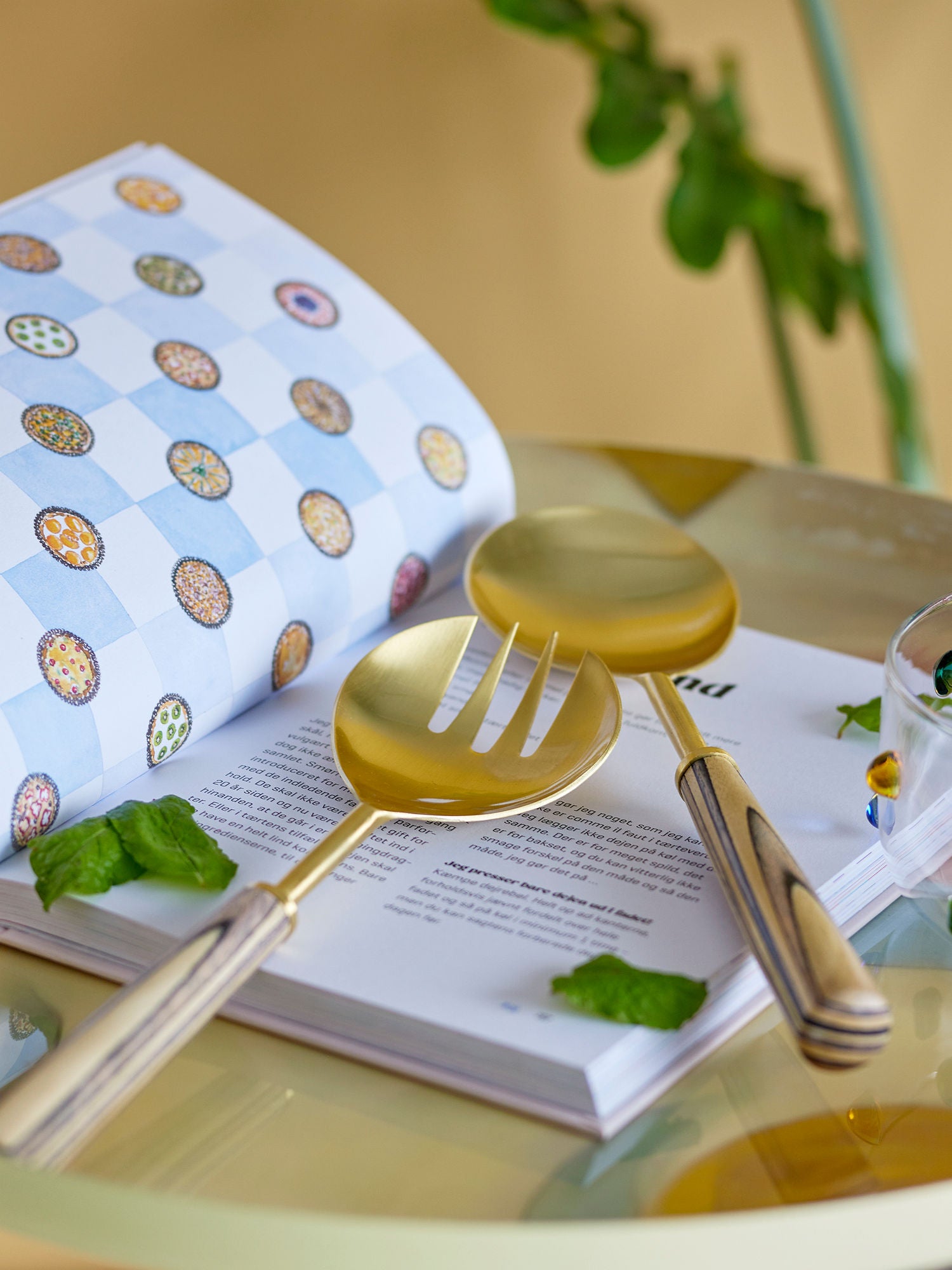 Bloomingville Fumio Salat Set, Gold, Edelstahl