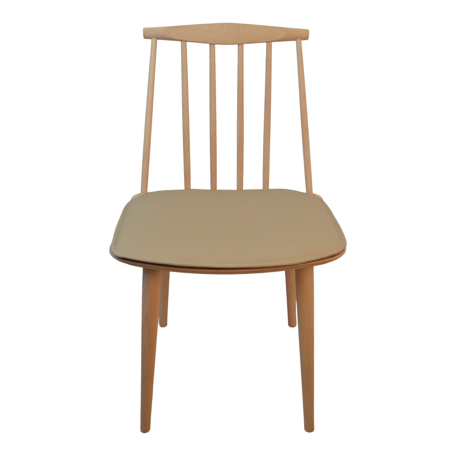 Luxus Sand -geläutetes Lederkissen zum Hay J77 (FDB) Der Stuhl