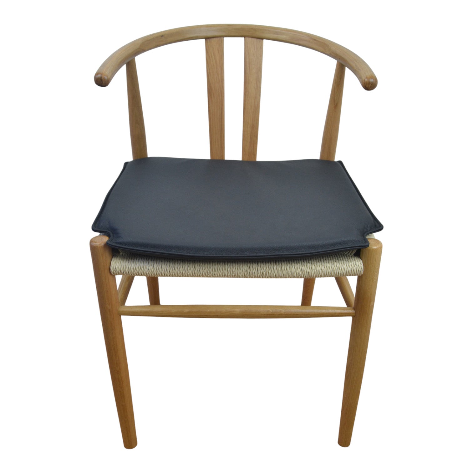 Kissen zu Jysk Guderup I - Schwarzes Leder