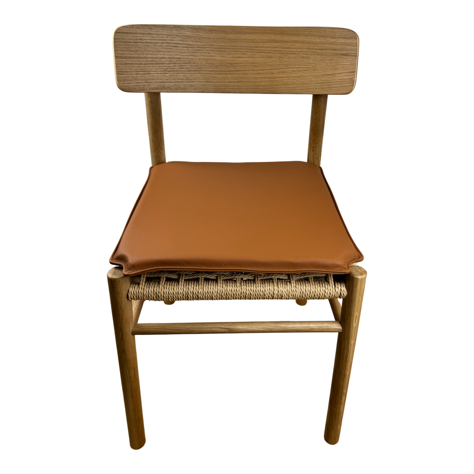 Kissen für Jysk ISLEV aus cognacfarbenem Leder