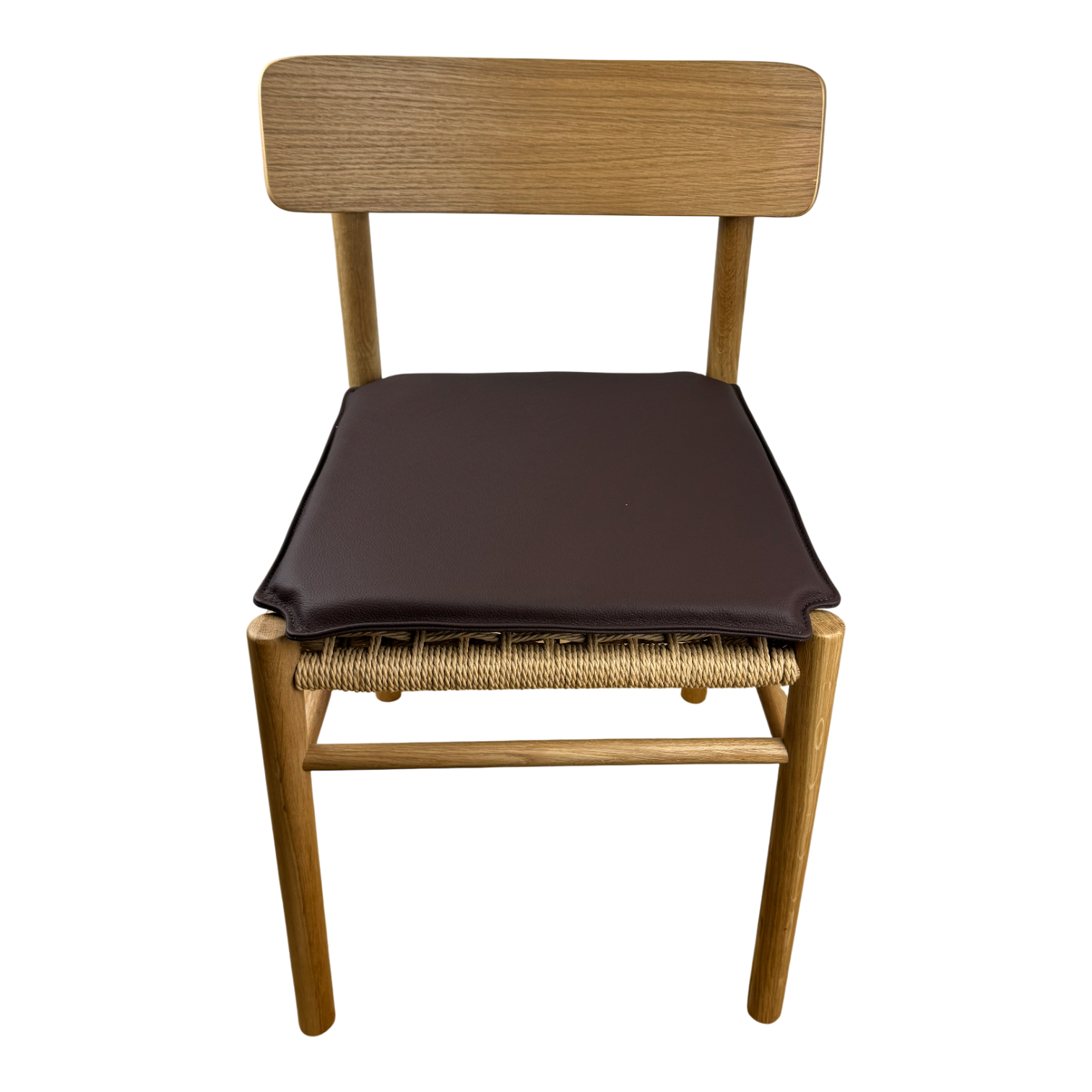 Kissen für Jysk ISLEV aus cognacfarbenem Leder