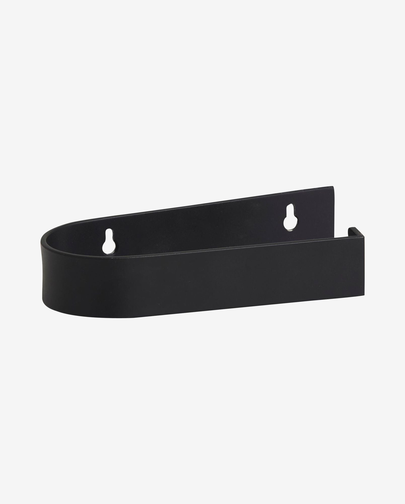SOTRA -Toilettenrollhalter in Edelstahl - L16,5 cm - Schwarz