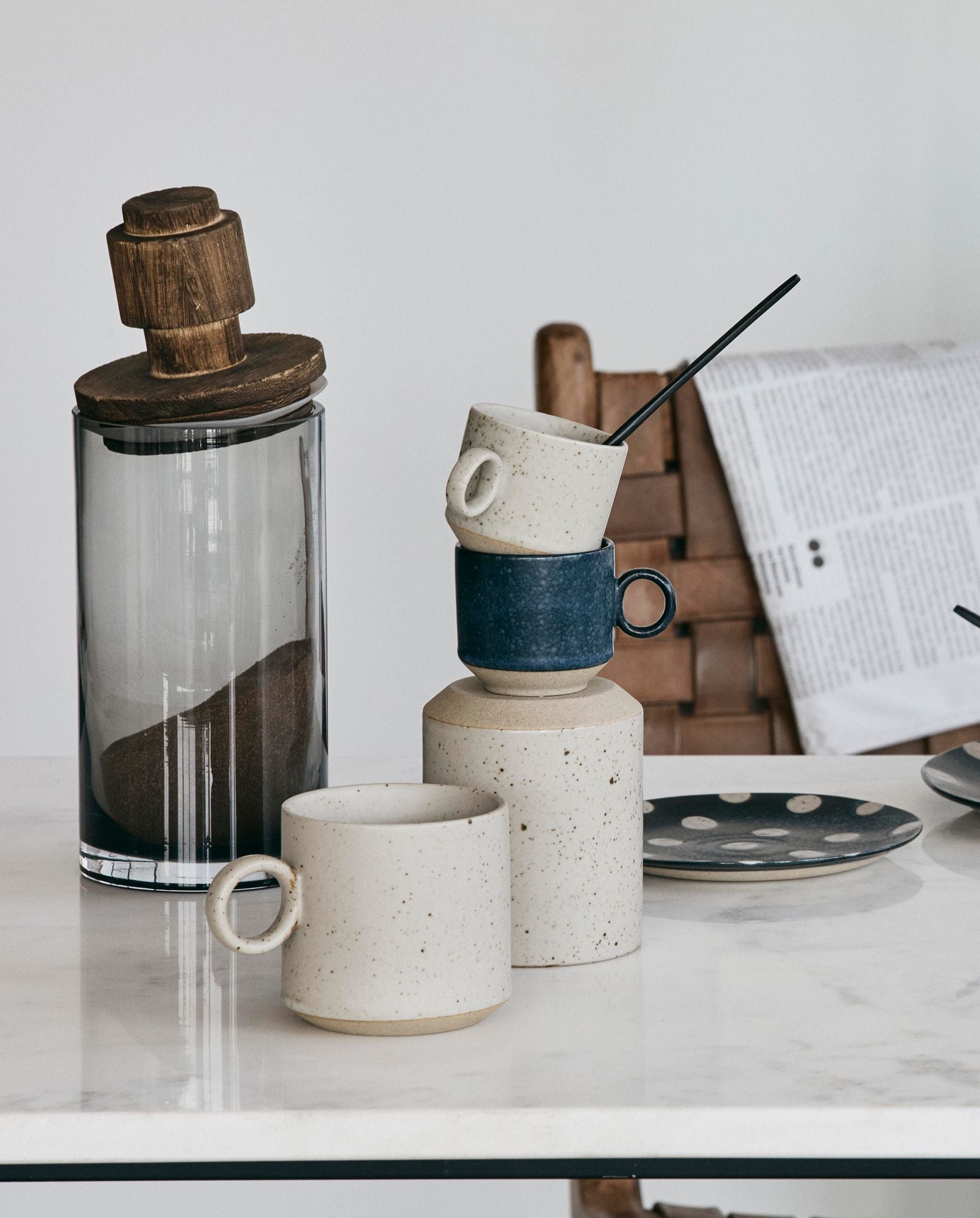 Salbeispeicherglas mit Holzdeckel - 900 ml