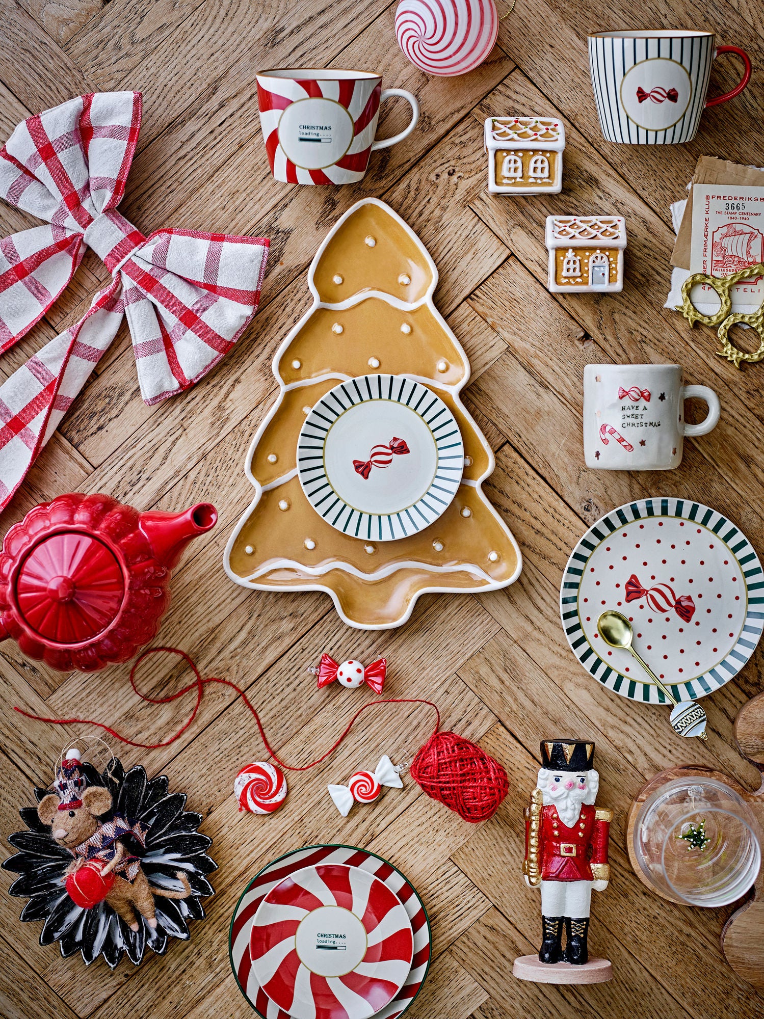 Bloomingville Peo Ornament, braun, Wolle