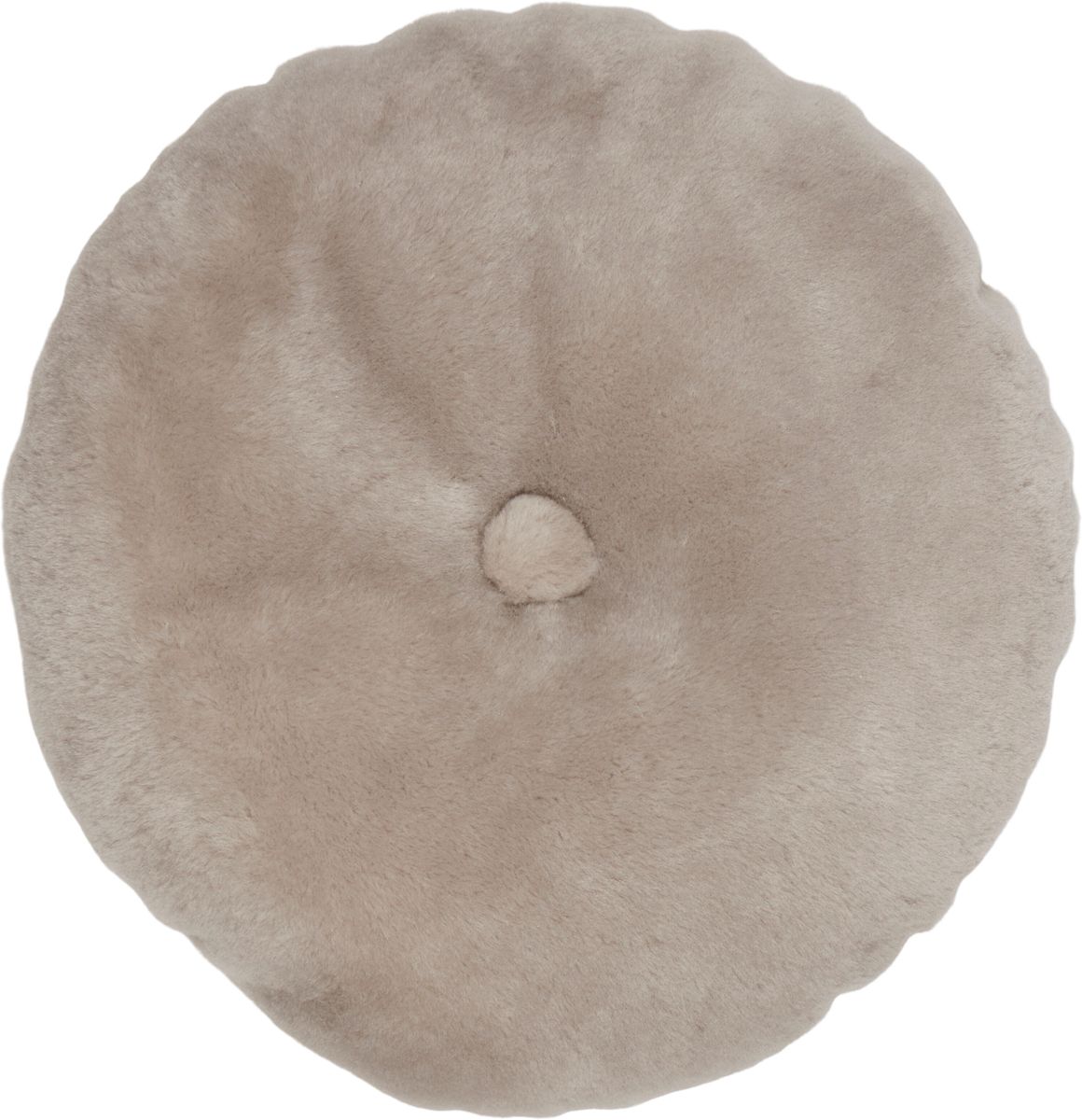 Lammfellkissen | Mokassin | Doppelseitig | Ø45 cm