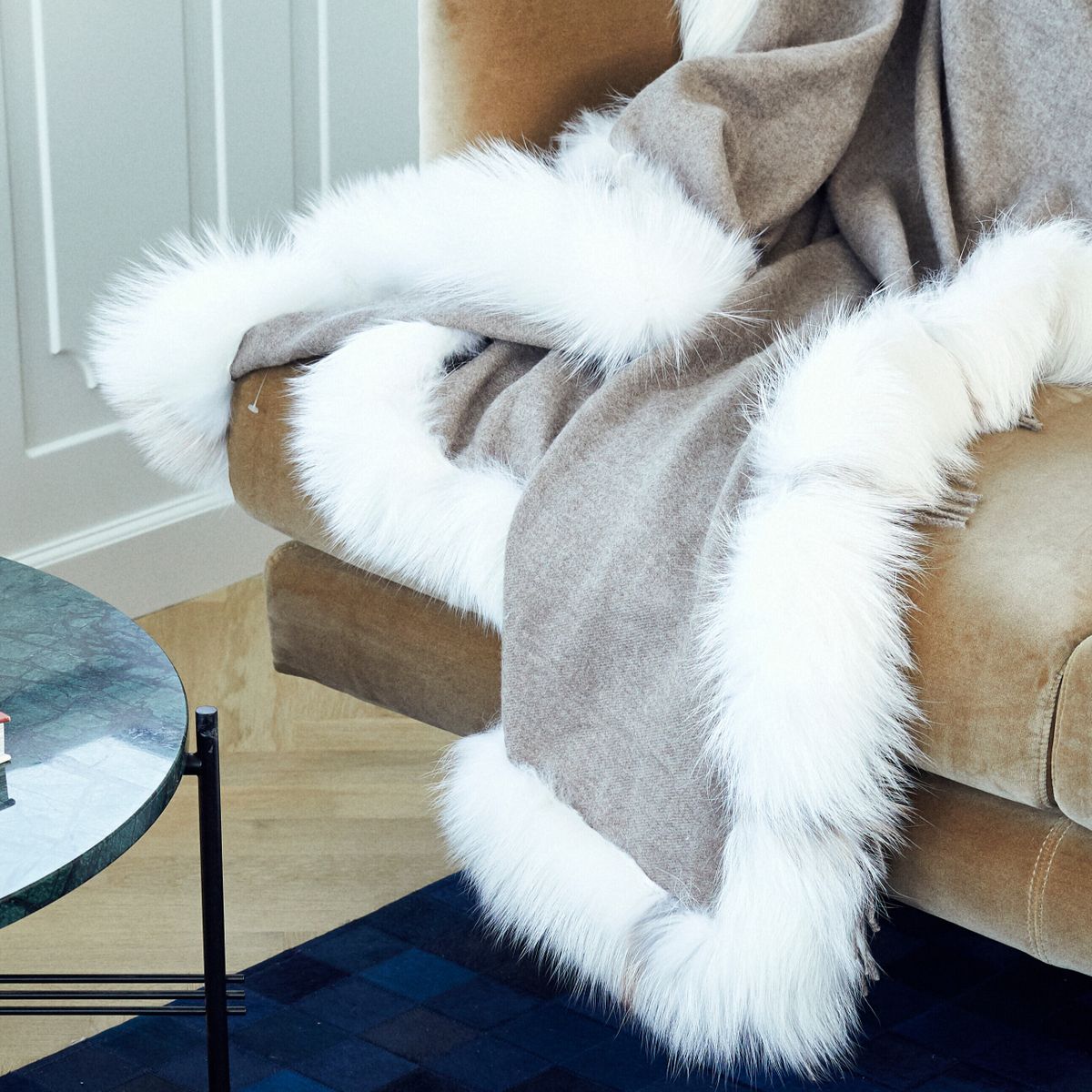 Kariert | Kaschmir, Fuchs | 130x200 cm