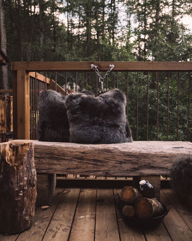 Lammfellkissen | Langhaarig | Neuseeland | Doppelseitig | 45x45cm