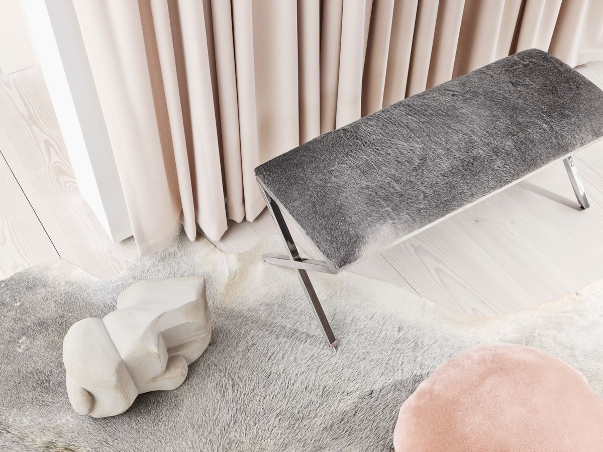 Lammfellkissen | Samt | Mokassin | Doppelseitig | Ø45 cm & Ø62 cm