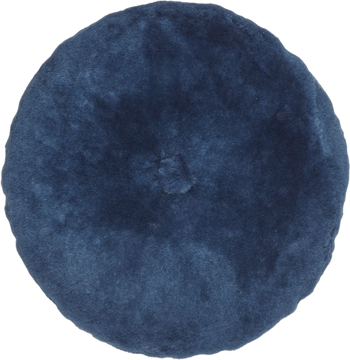 Lammfellkissen | Mokassin | Doppelseitig | Ø45 cm