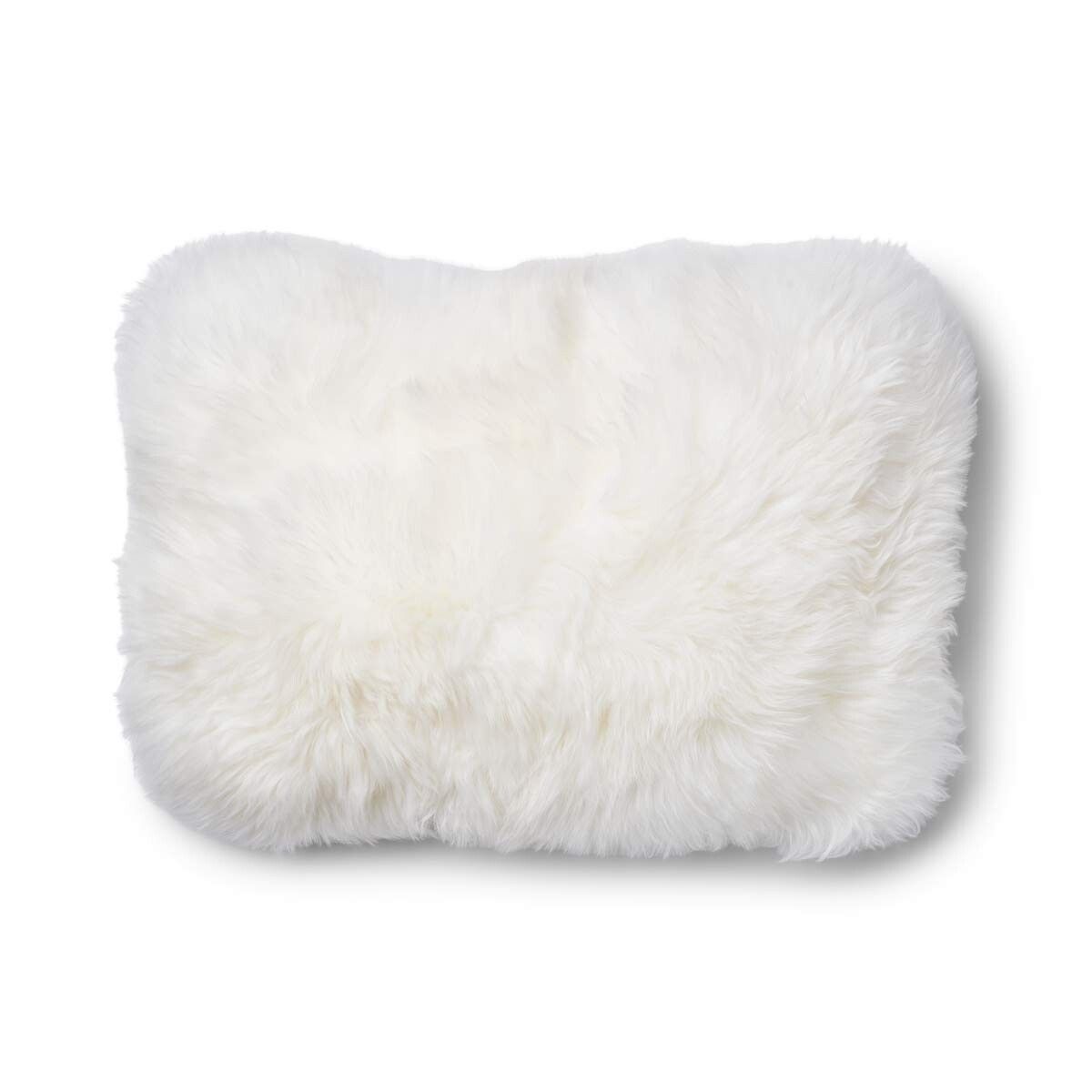 Karierte Sammlung | Wollkissen | Langhaarig | 34x52cm