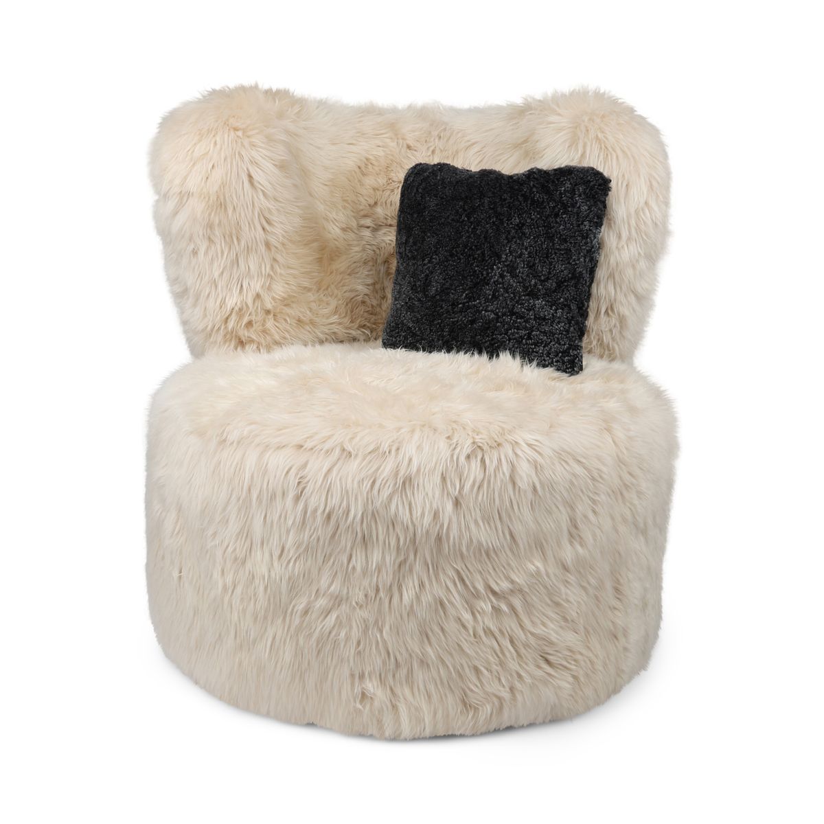 Runder Skandi-Loungesessel