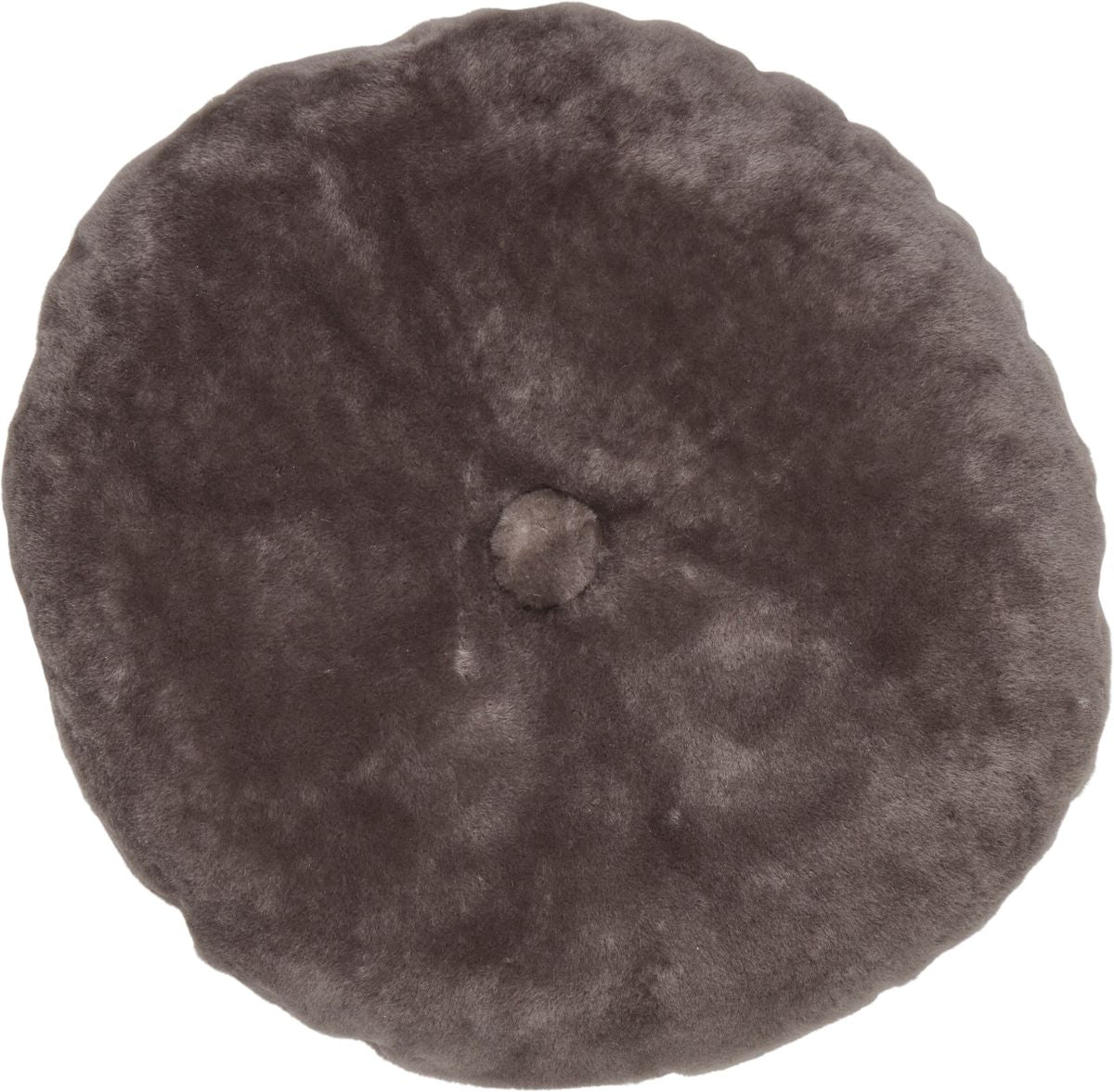 Lammfellkissen | Mokassin | Doppelseitig | Ø45 cm