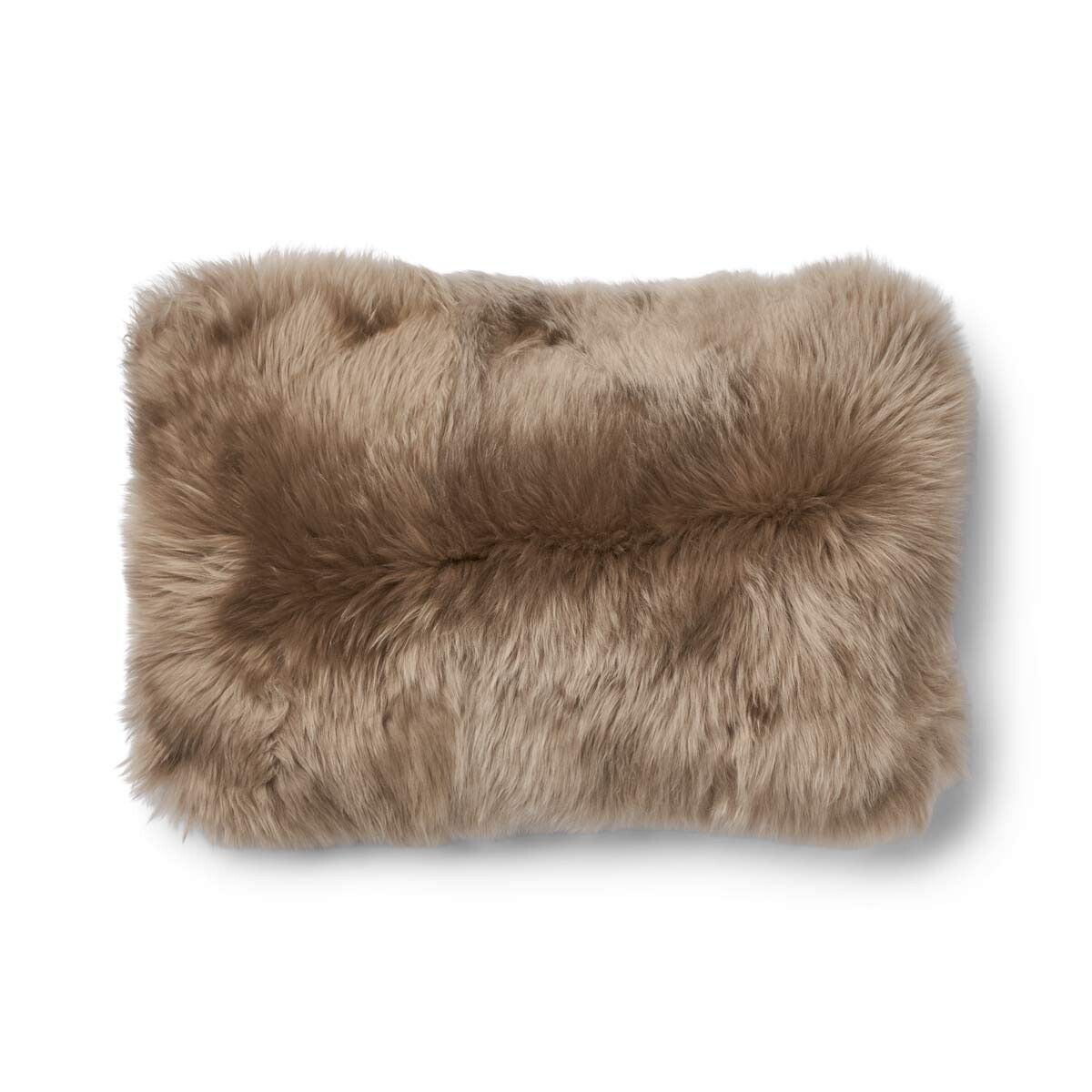 Karierte Sammlung | Wollkissen | Langhaarig | 34x52cm