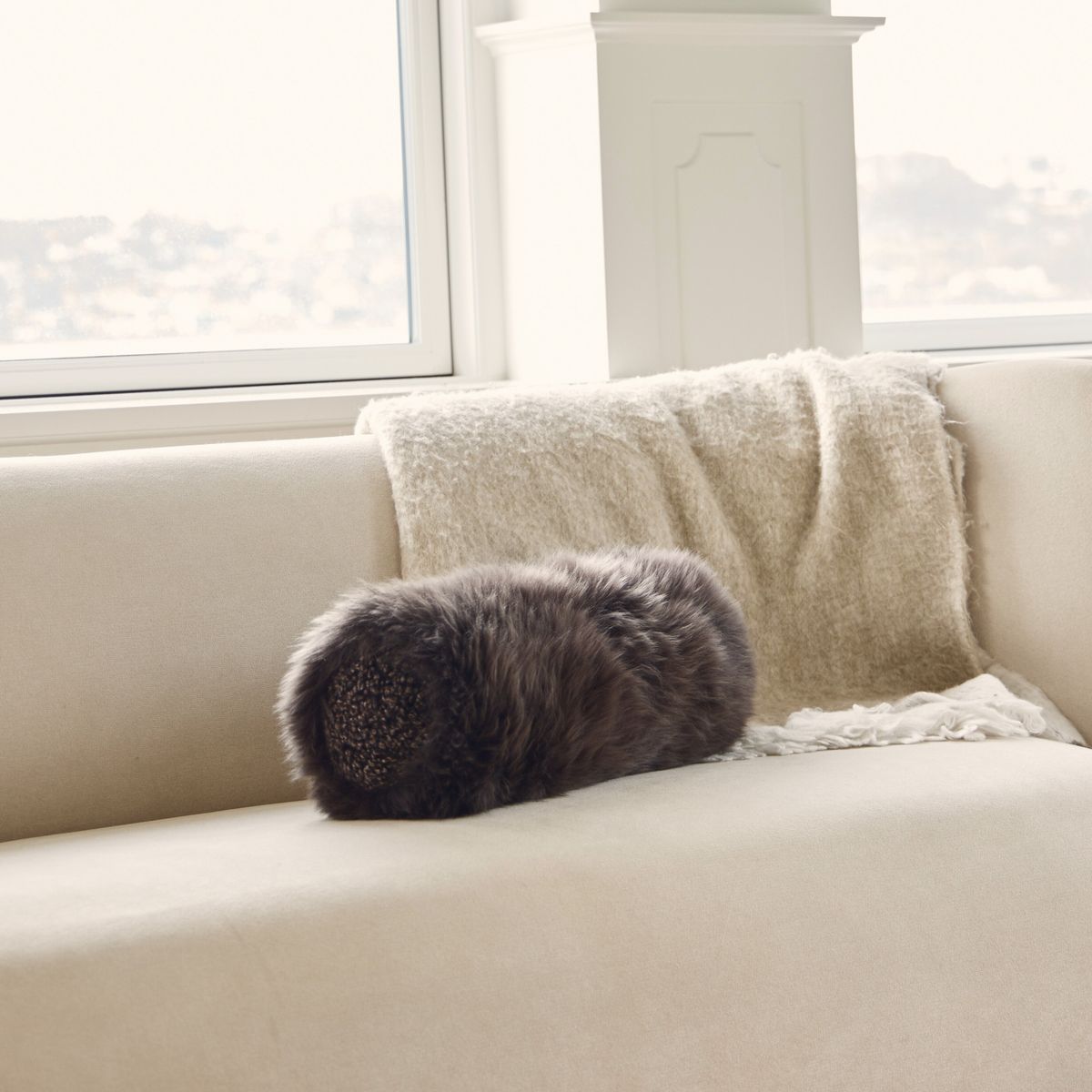 Nackenkissen | Langhaarig, kurzhaarig | Neuseeland | Ø20xL52 cm