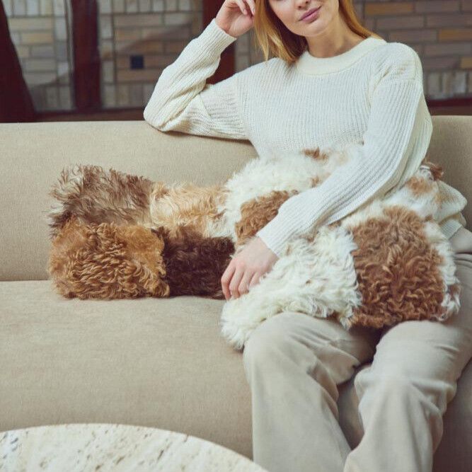 Lammfellkissen | Toskana | Doppelseitig