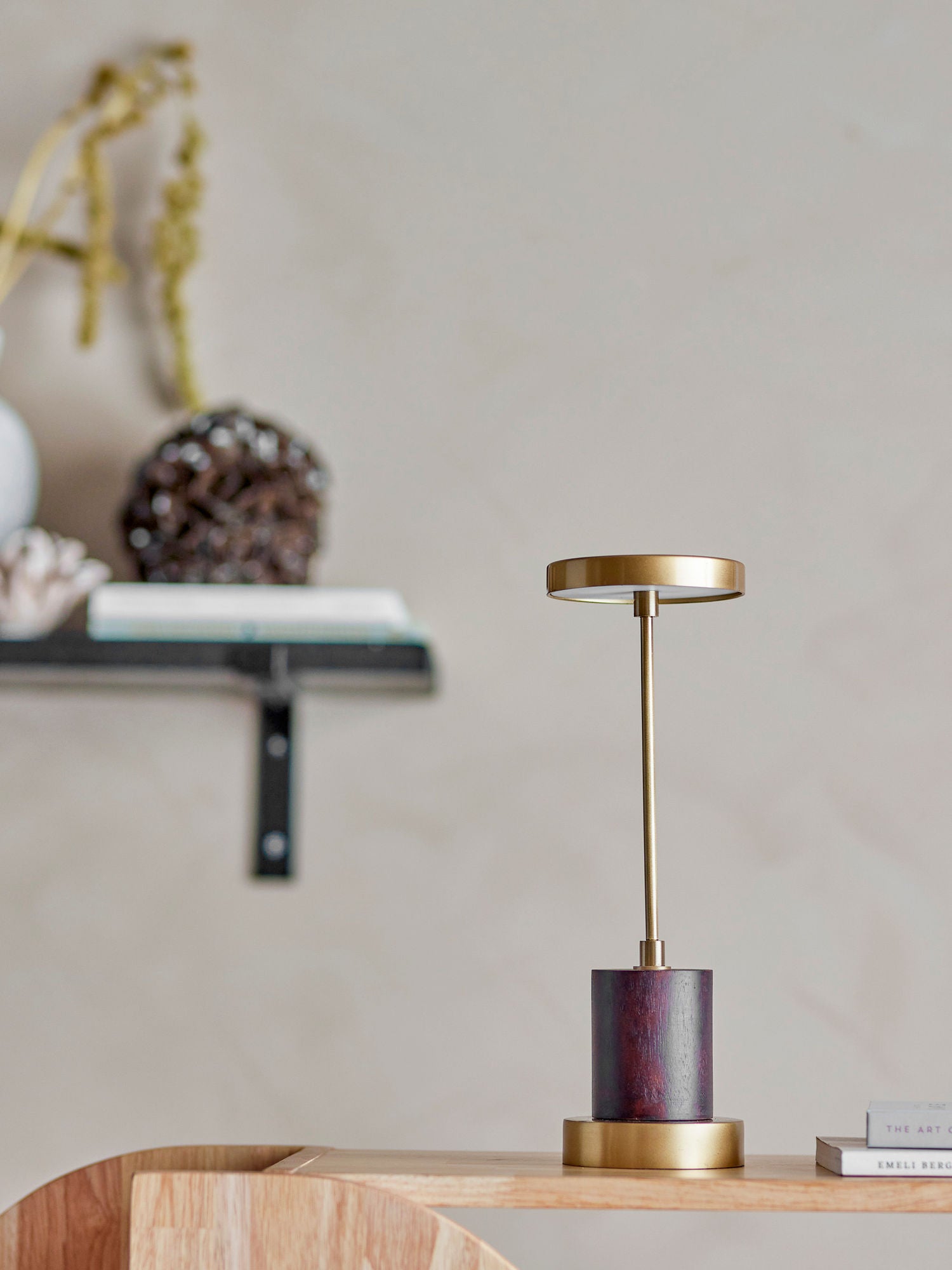 Bloomingville Chico Tragbare Lampe, wiederaufladbar, Messing, Metall