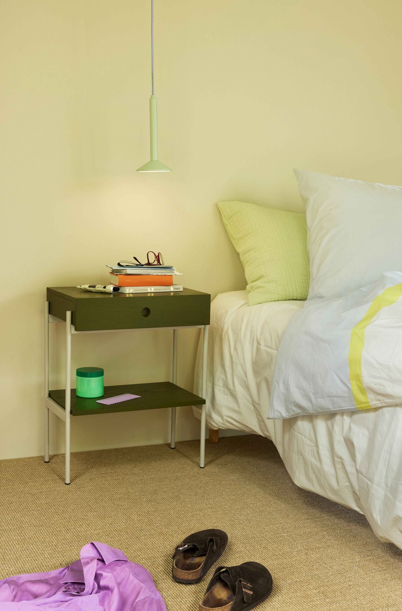 Hübsch Haikei Kissen hellgrün