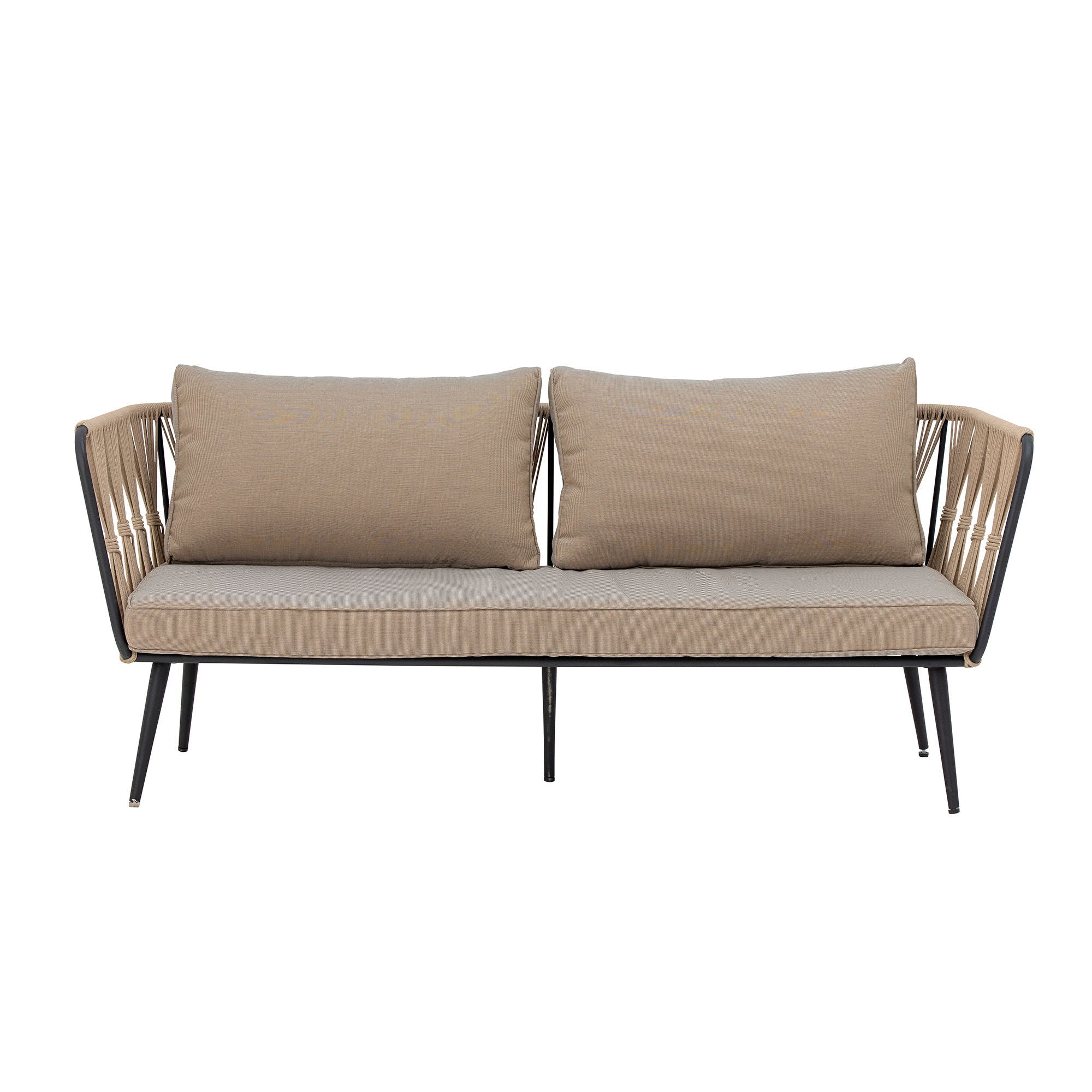 Bloomingville Pavon feuerresistentes Sofa, Braun, Metall