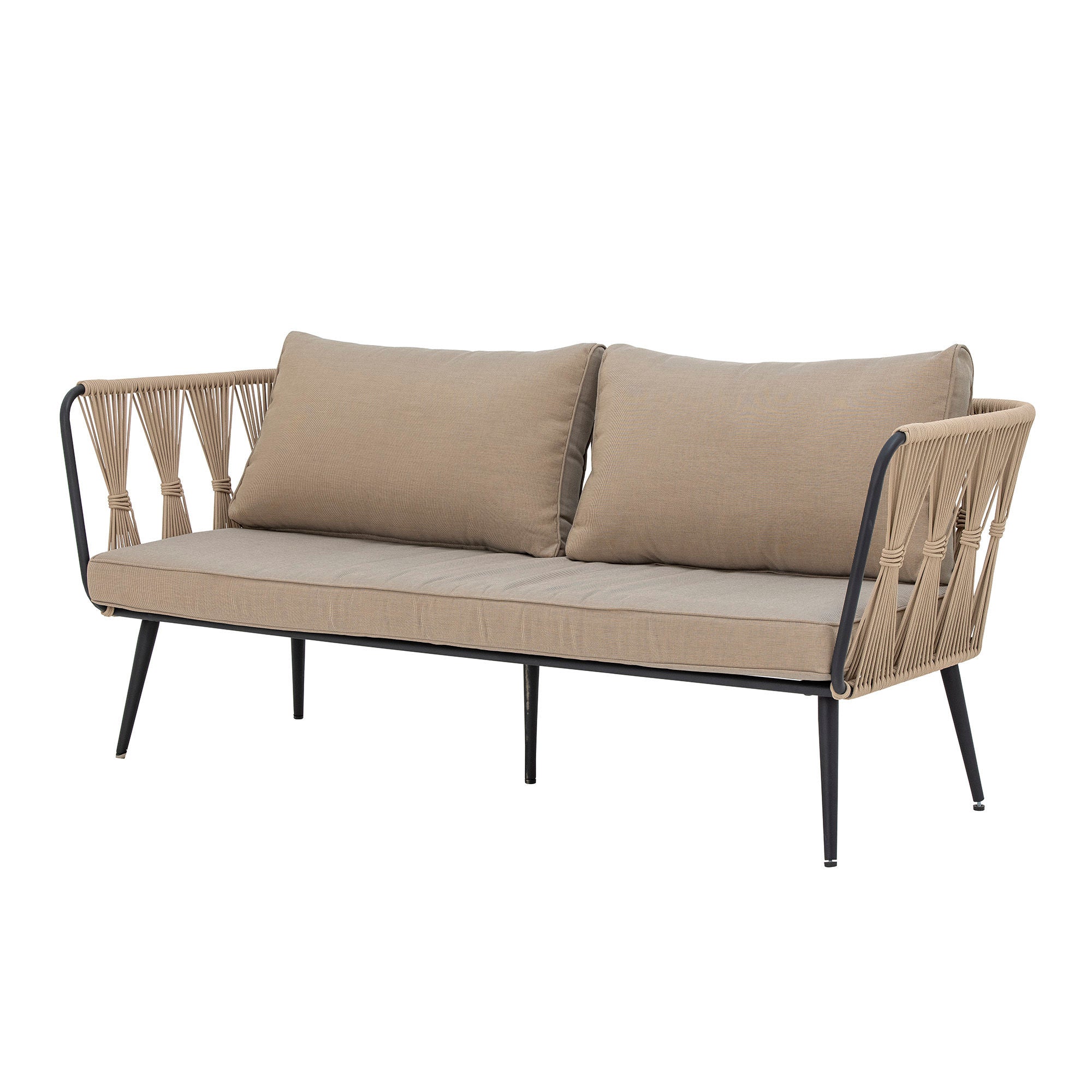 Bloomingville Pavon feuerresistentes Sofa, Braun, Metall
