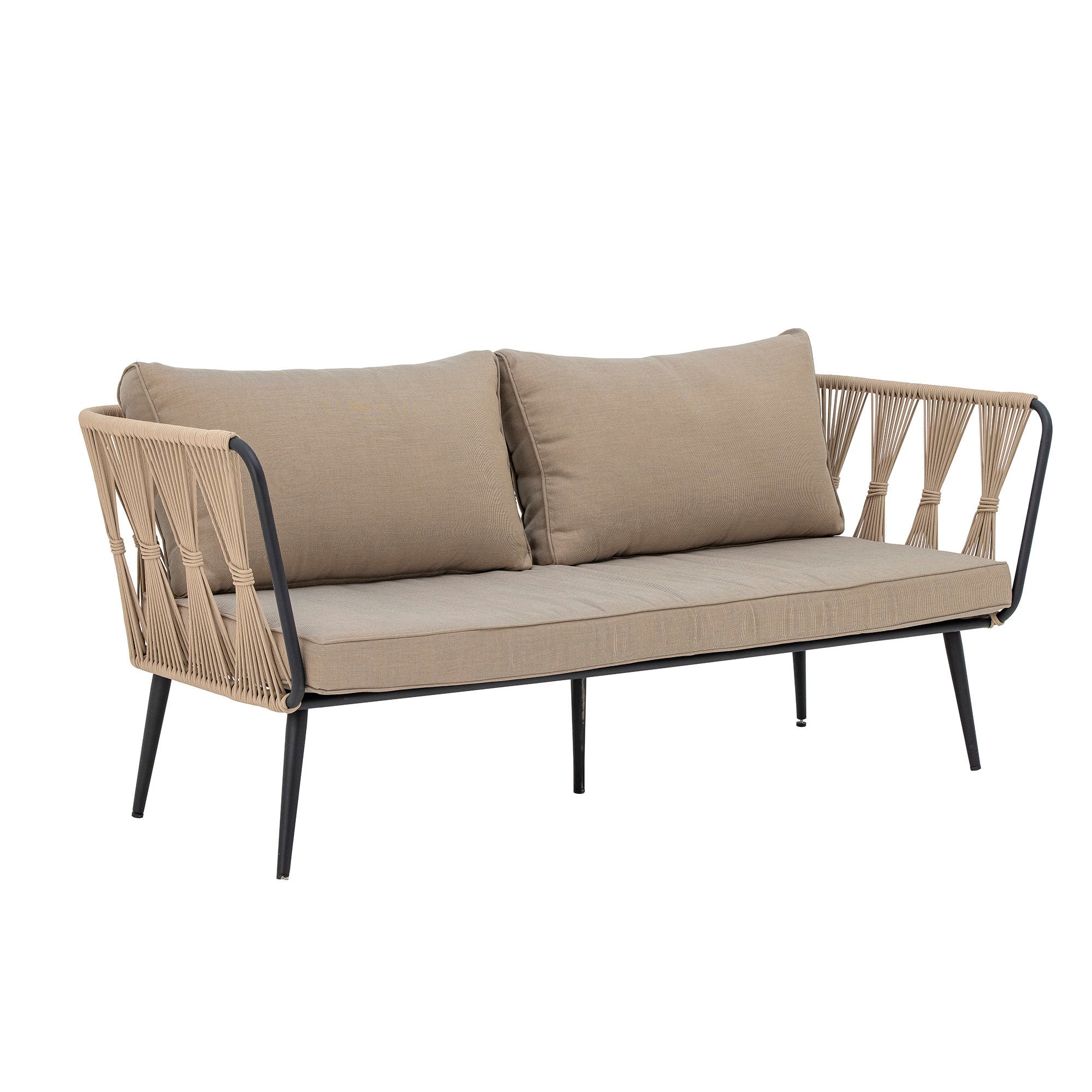 Bloomingville Pavon feuerresistentes Sofa, Braun, Metall