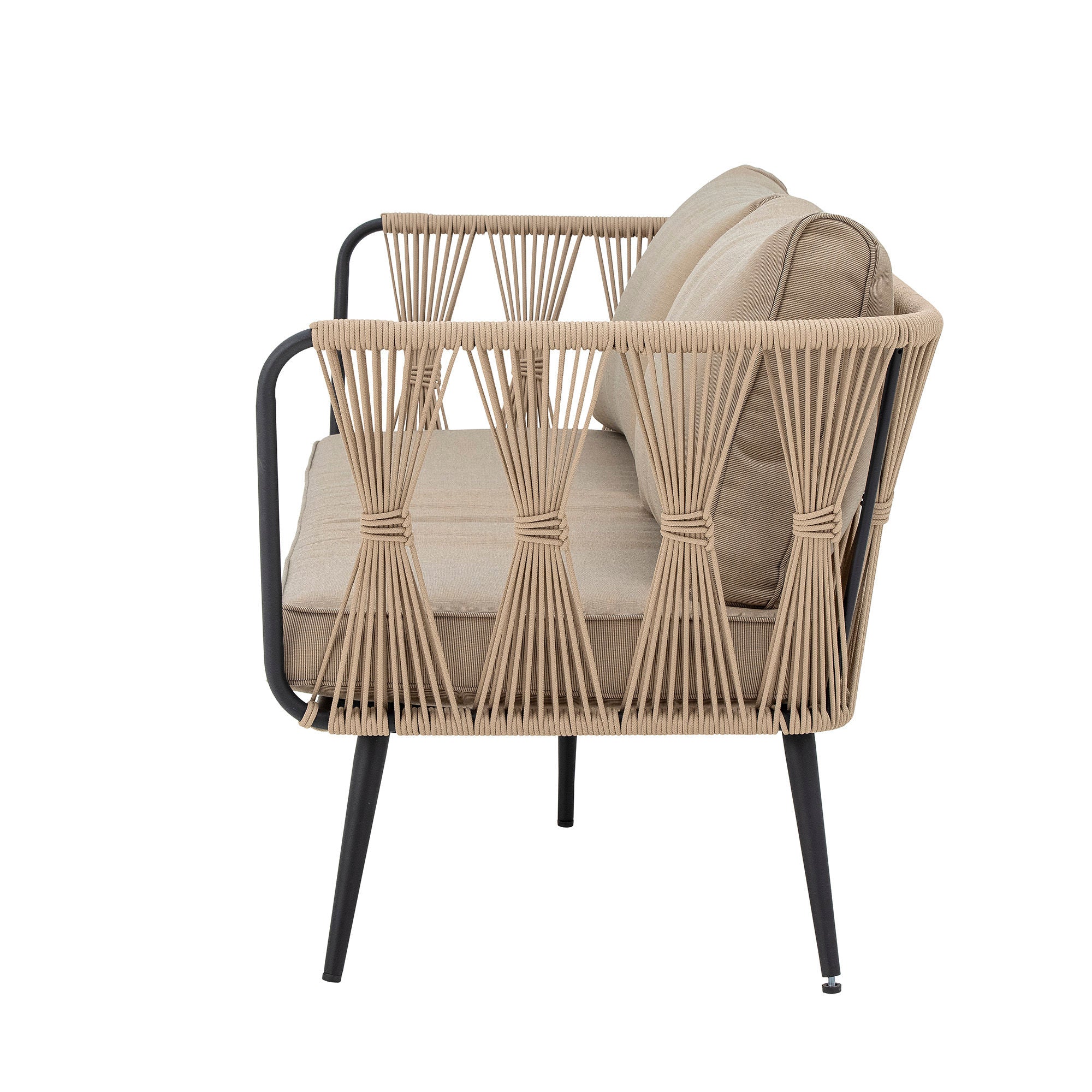 Bloomingville Pavon feuerresistentes Sofa, Braun, Metall
