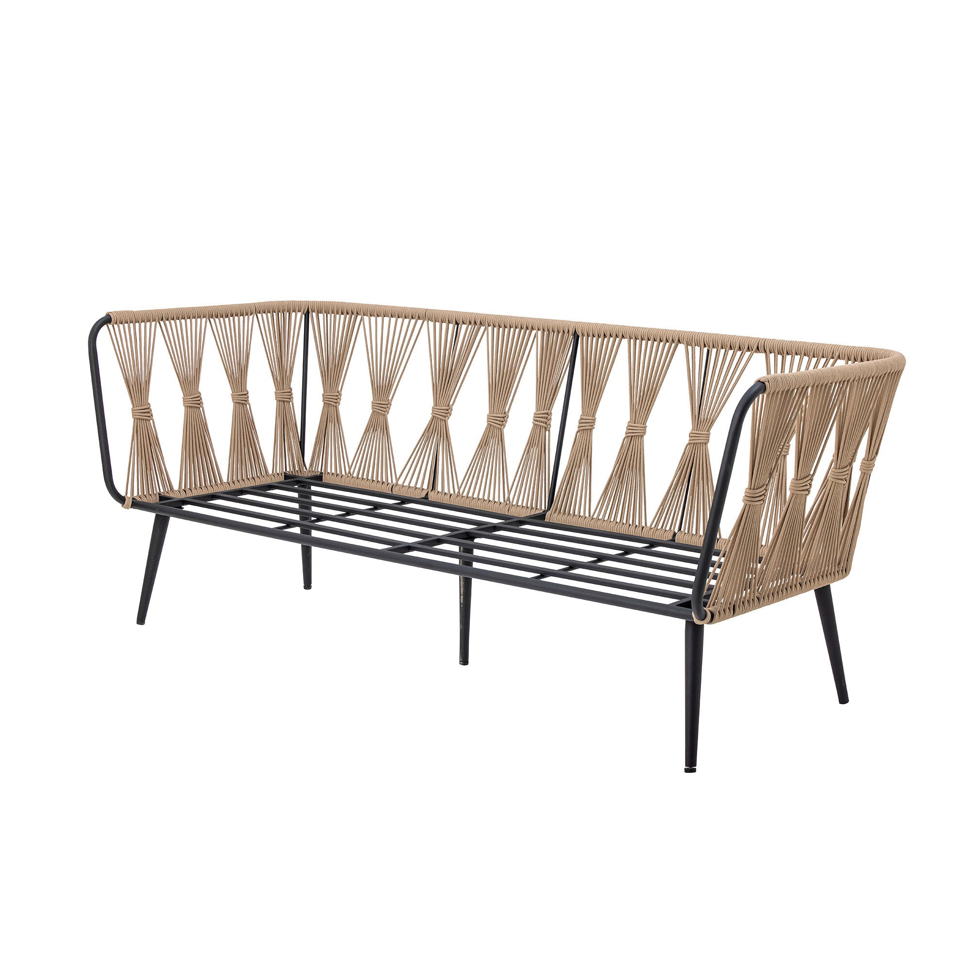 Bloomingville Pavon feuerresistentes Sofa, Braun, Metall