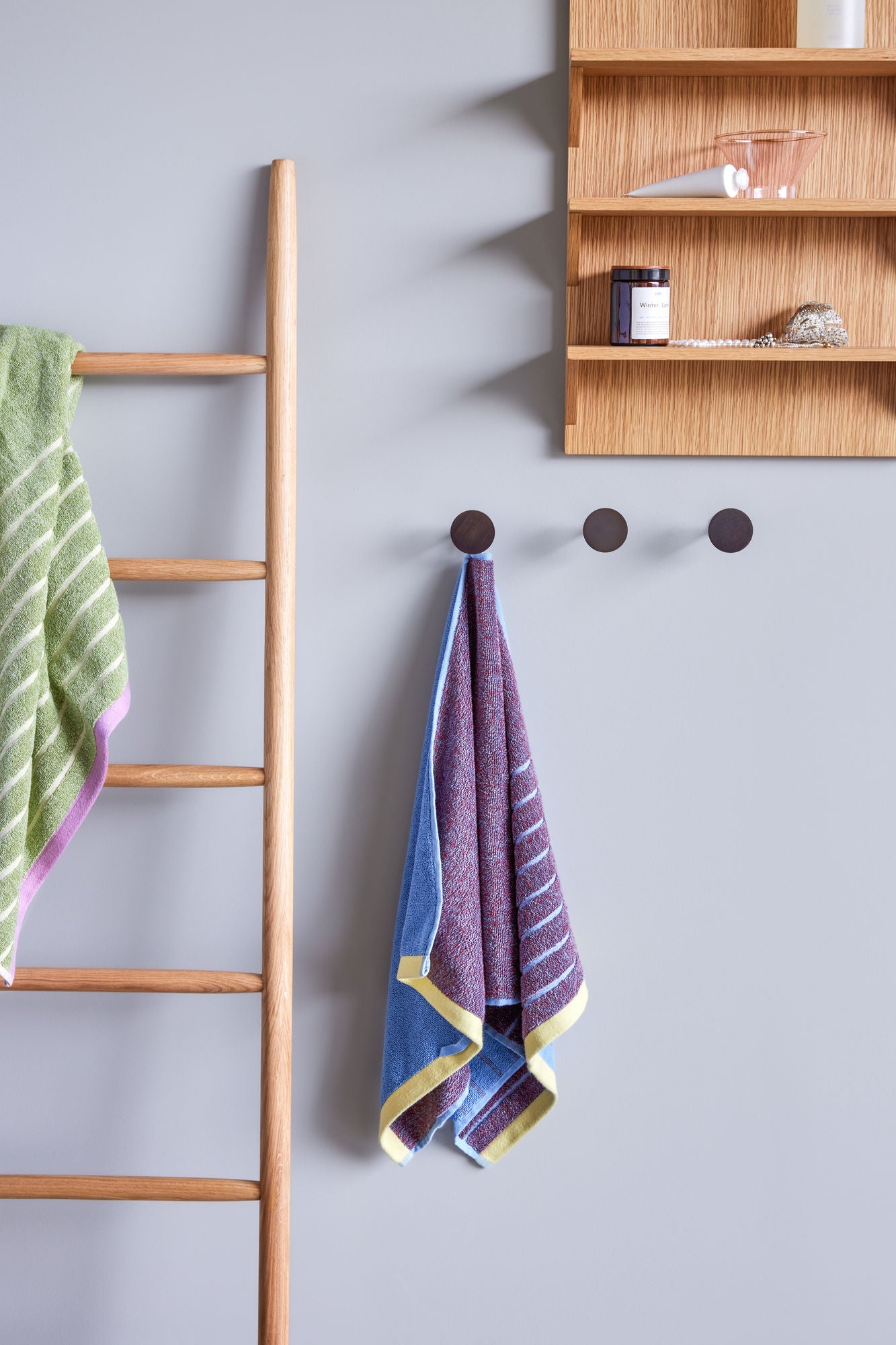 Hübsch -Promenade -Handtuch großes Lila/Blau