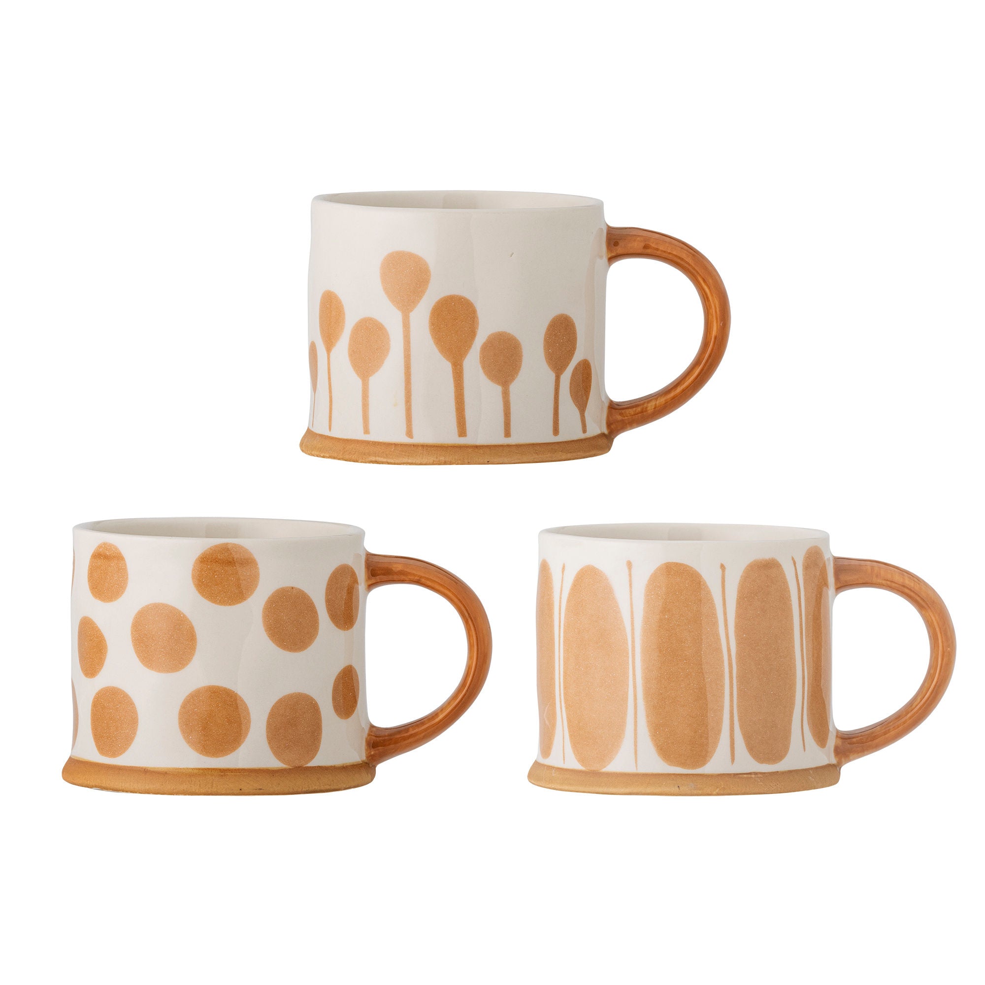 Kreative Kollektion Linora Tassen, Brown, Steinzeug