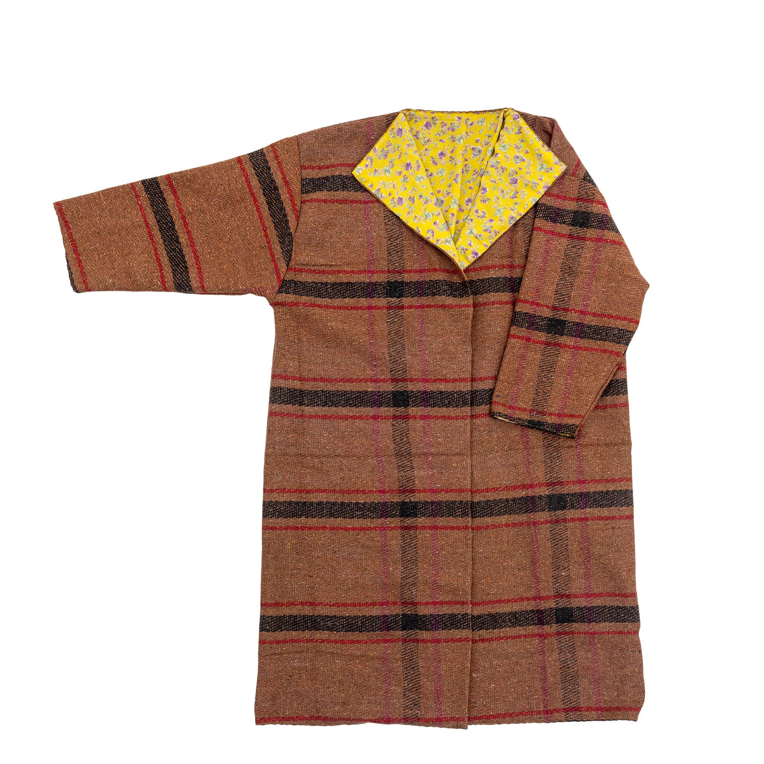 Kreative Kollektion Rieti Kimono, Brown, Upcycled