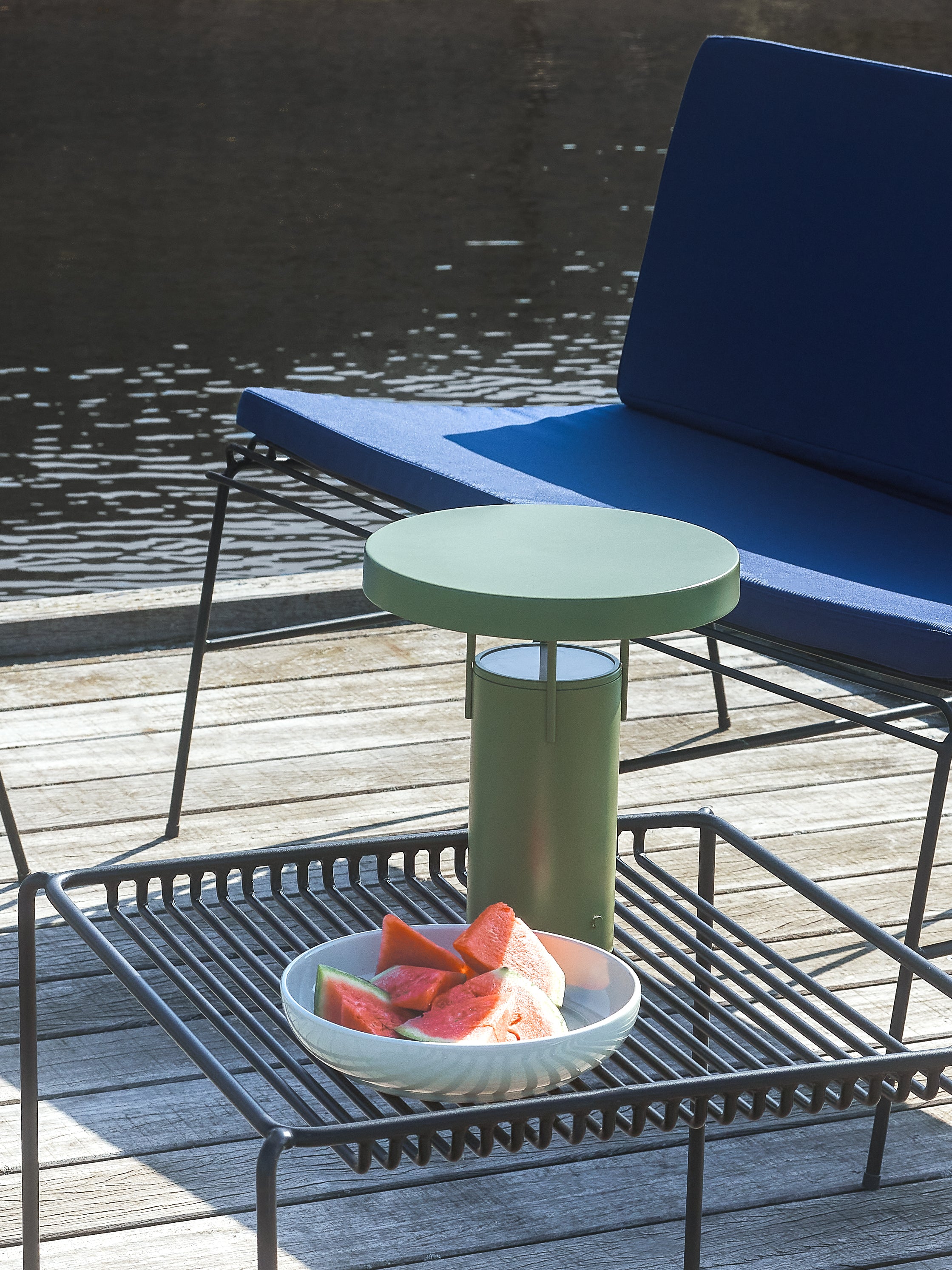 Saite Side Table Black - 51x51xh45cm