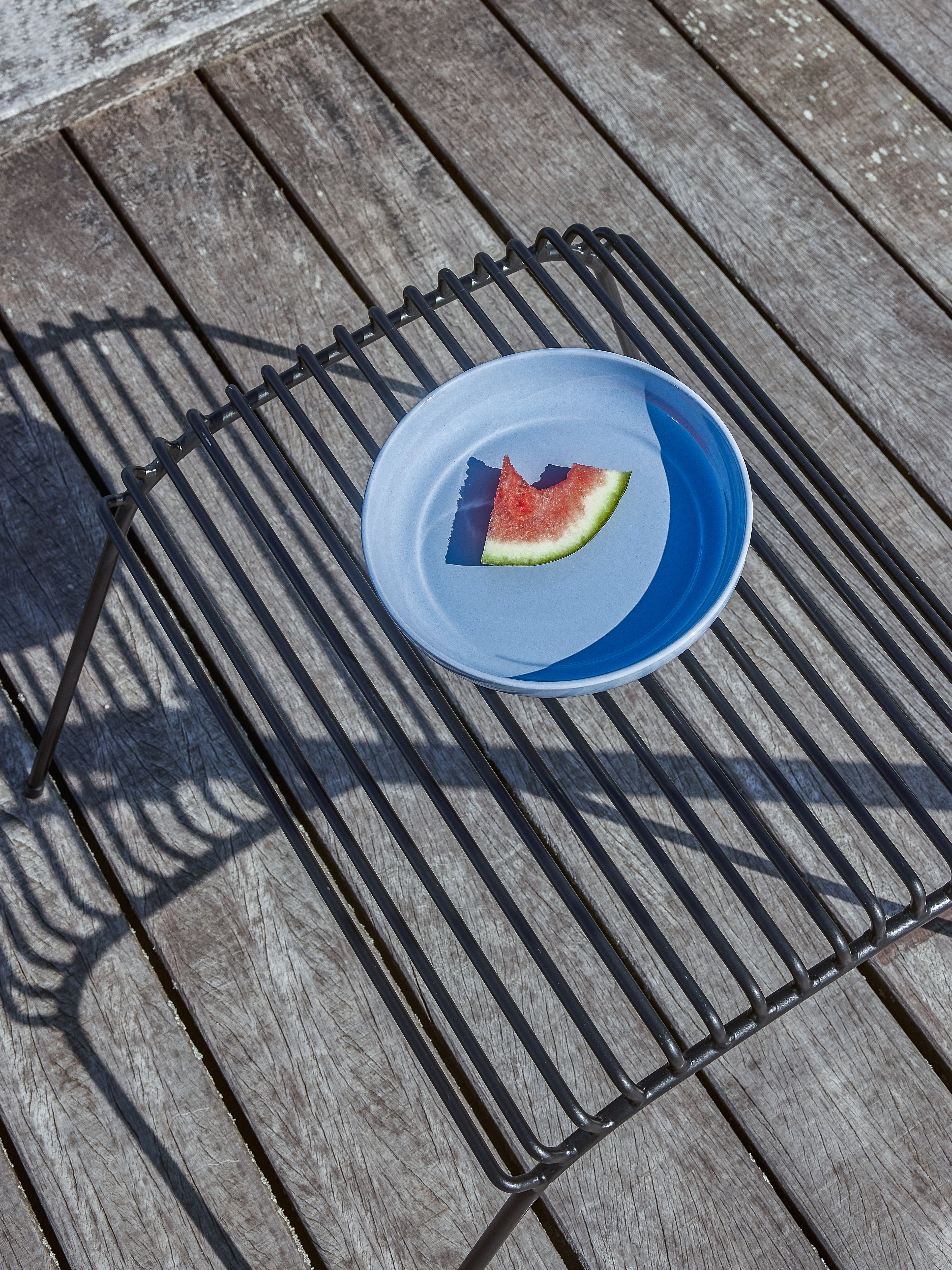 String-Fußhocker Schwarz - 52x52xh42cm